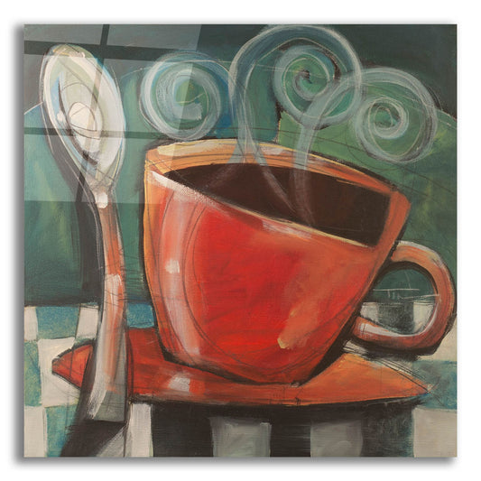 Epic Art 'Cup And Spoon' by Tim Nyberg, Acrylic Glass Wall Art