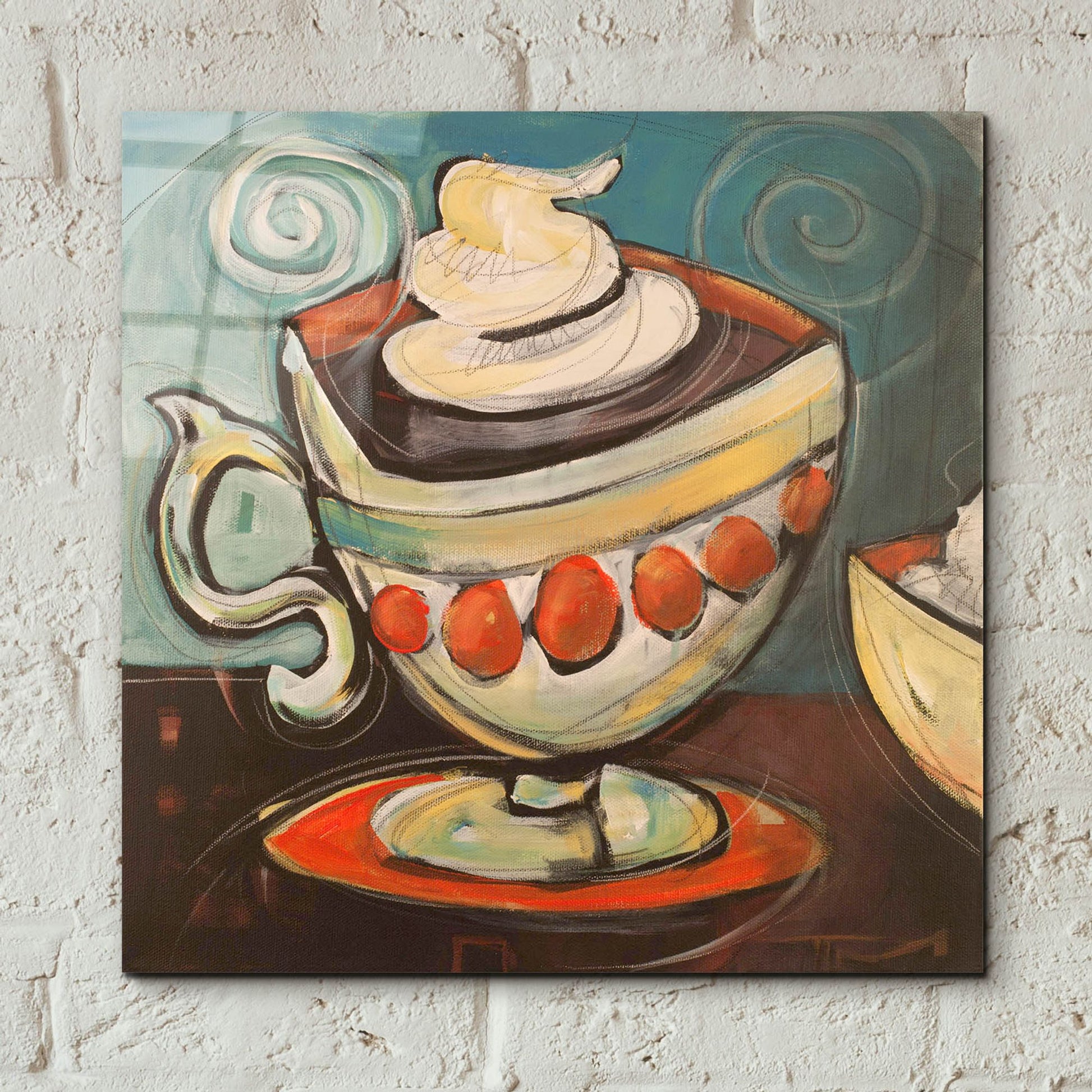 Epic Art 'Cup Of Mocha' by Tim Nyberg, Acrylic Glass Wall Art,12x12