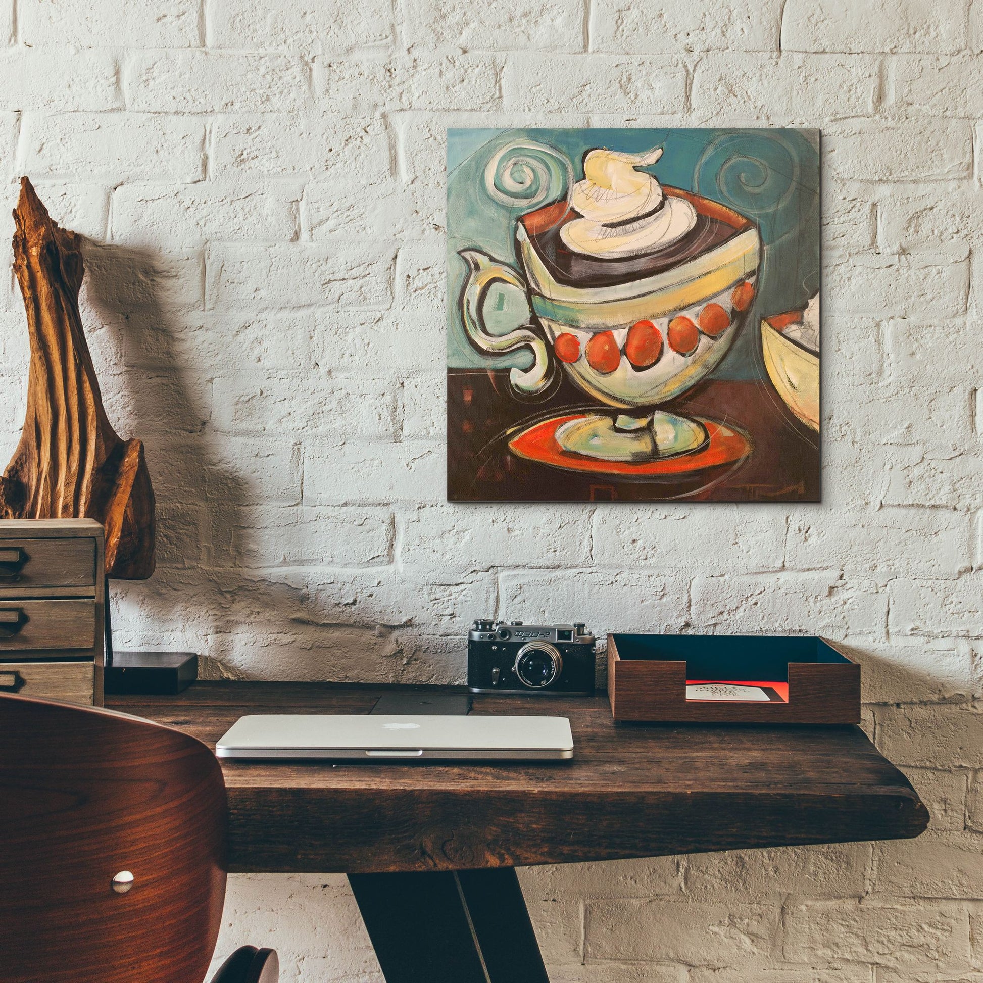 Epic Art 'Cup Of Mocha' by Tim Nyberg, Acrylic Glass Wall Art,12x12