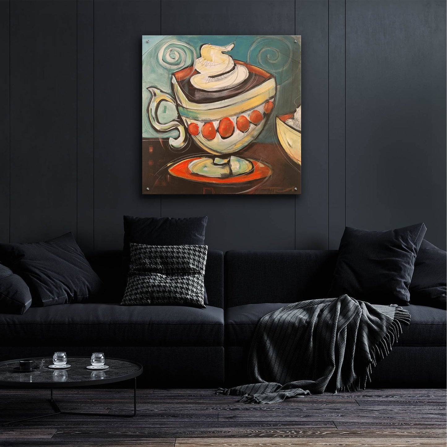 Epic Art 'Cup Of Mocha' by Tim Nyberg, Acrylic Glass Wall Art,36x36