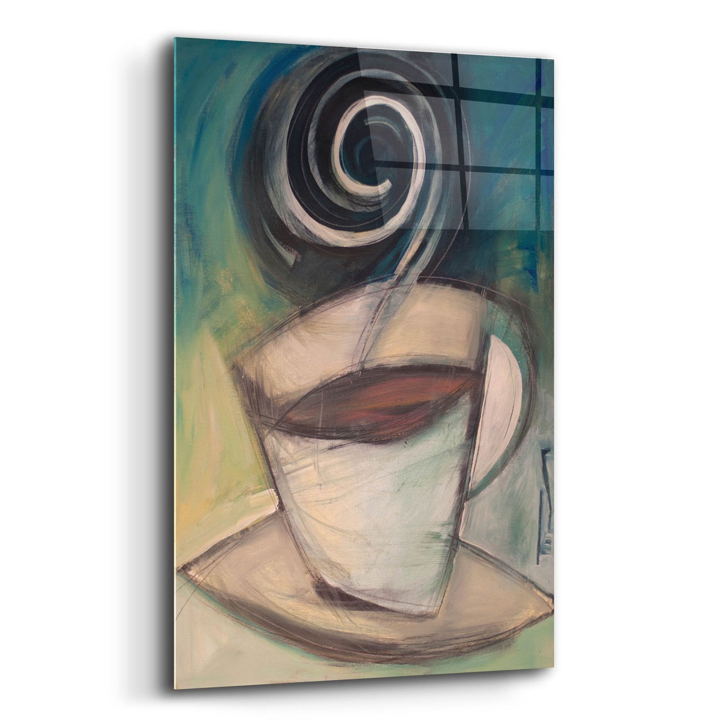 Epic Art 'First Cup Of The Day' by Tim Nyberg, Acrylic Glass Wall Art,12x16