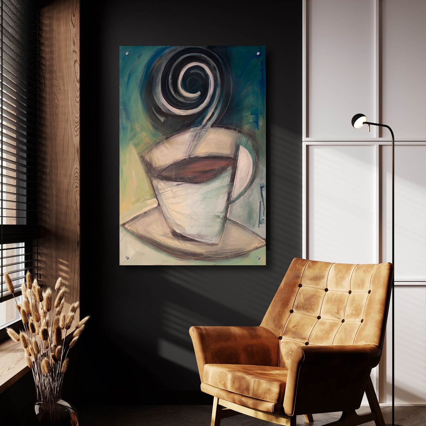 Epic Art 'First Cup Of The Day' by Tim Nyberg, Acrylic Glass Wall Art,24x36