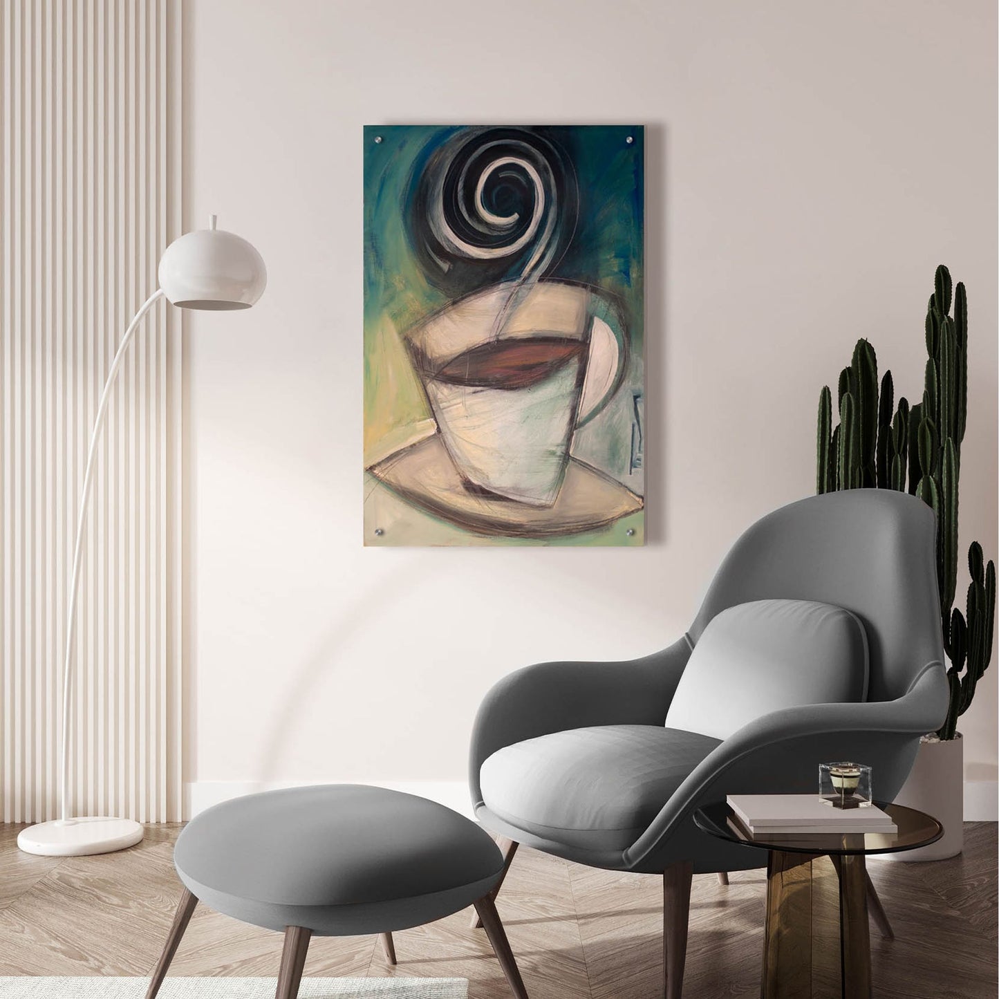 Epic Art 'First Cup Of The Day' by Tim Nyberg, Acrylic Glass Wall Art,24x36