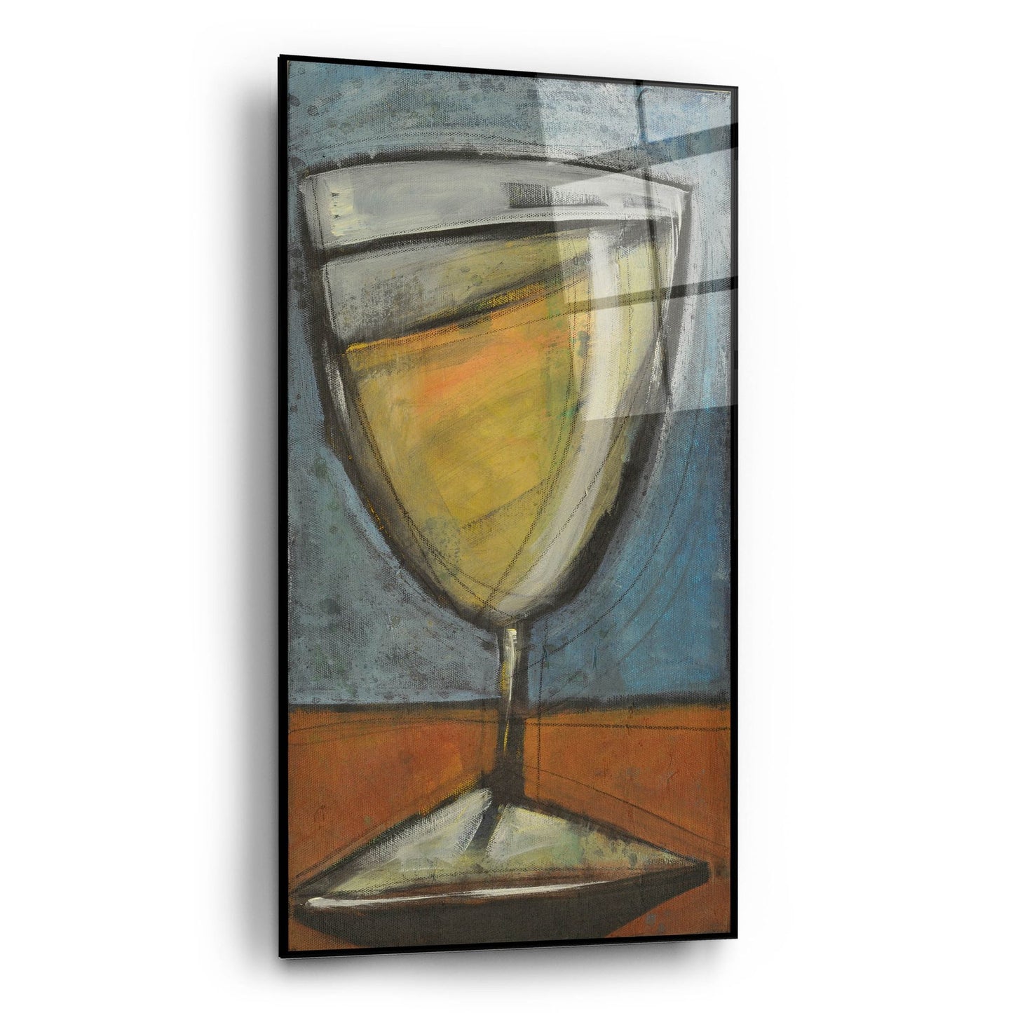 Epic Art 'Glass Of White' by Tim Nyberg, Acrylic Glass Wall Art,12x24