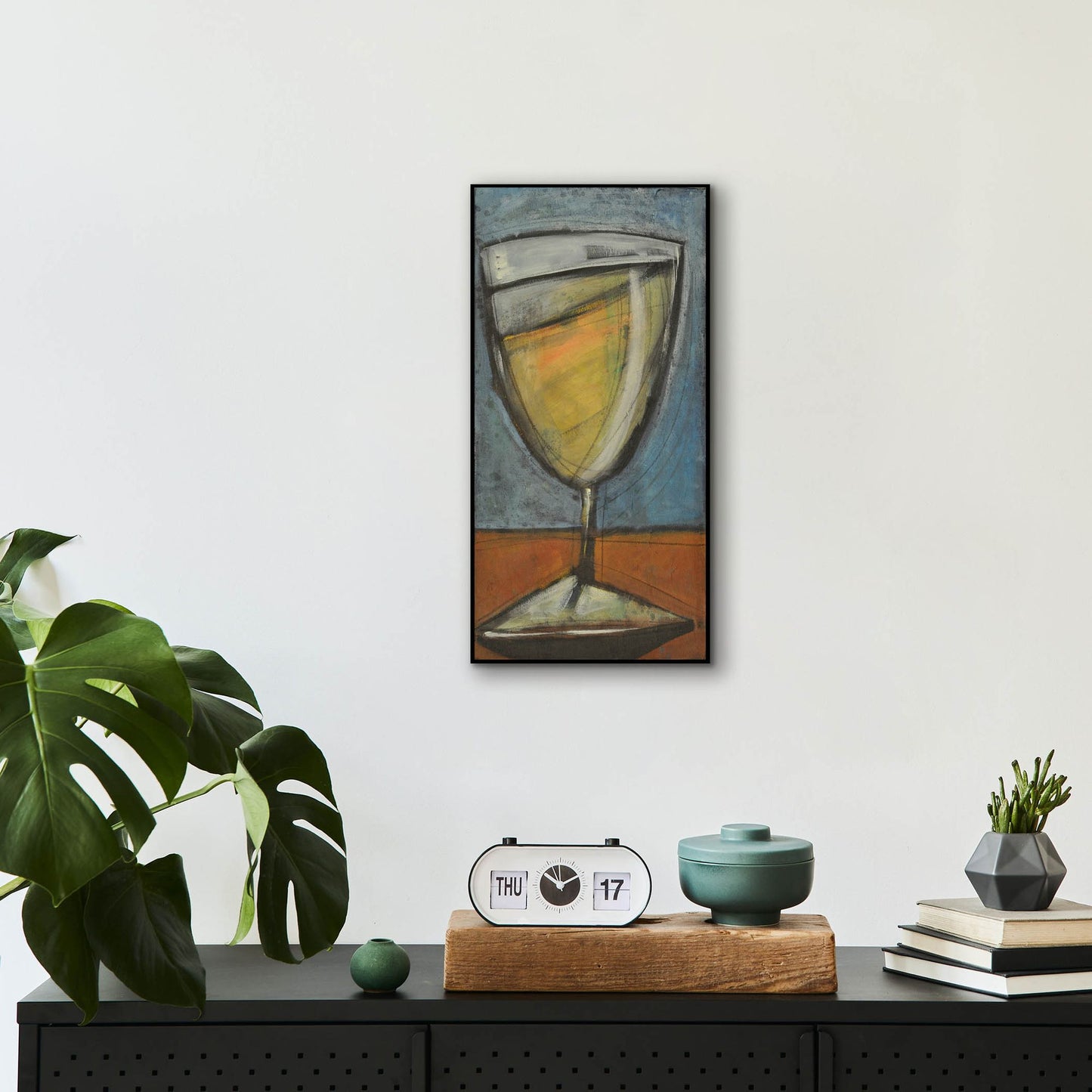 Epic Art 'Glass Of White' by Tim Nyberg, Acrylic Glass Wall Art,12x24