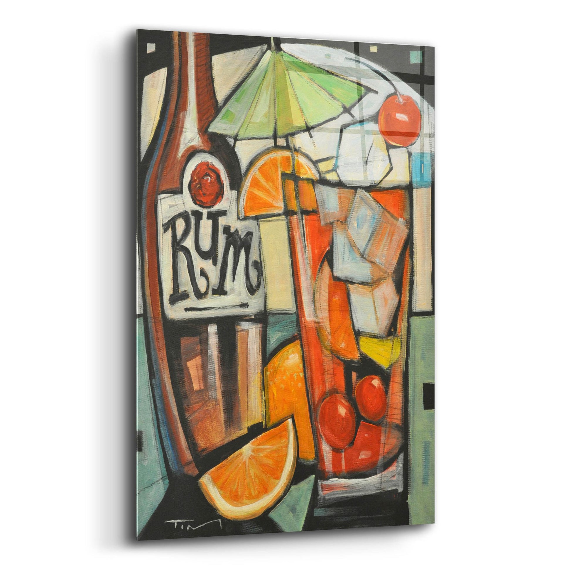 Epic Art 'Tourist Drink' by Tim Nyberg, Acrylic Glass Wall Art,12x16