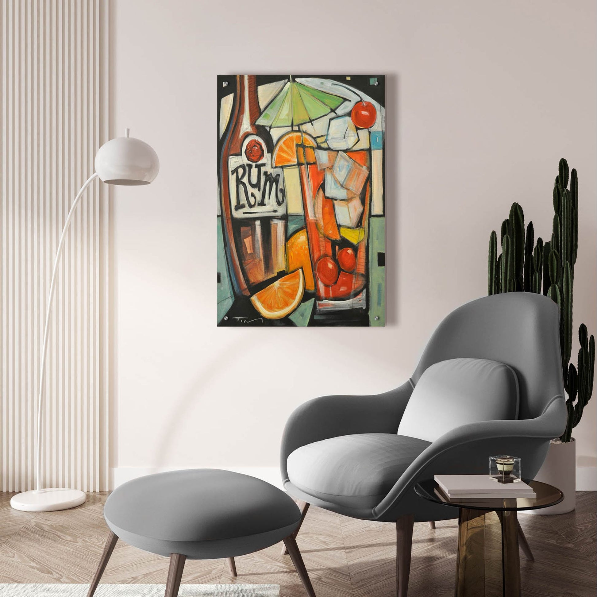 Epic Art 'Tourist Drink' by Tim Nyberg, Acrylic Glass Wall Art,24x36