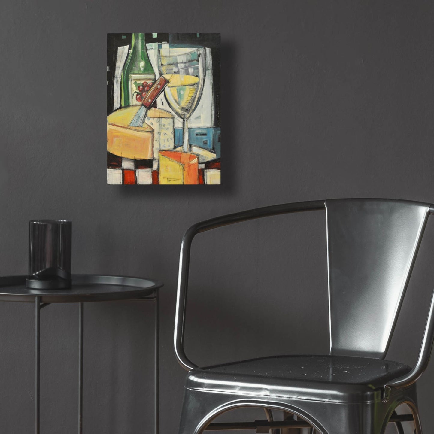 Epic Art 'White Wine And Cheese' by Tim Nyberg, Acrylic Glass Wall Art,12x16