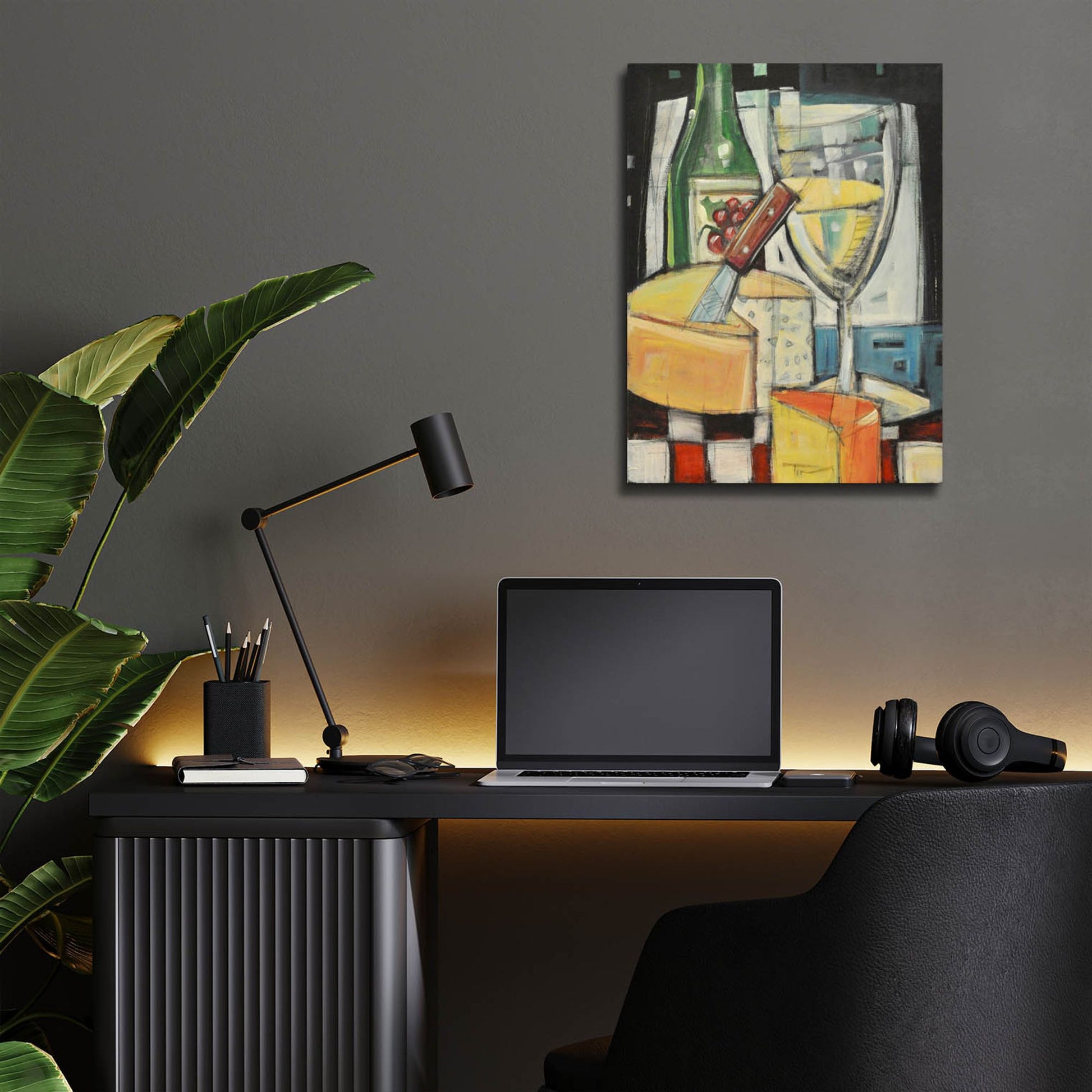 Epic Art 'White Wine And Cheese' by Tim Nyberg, Acrylic Glass Wall Art,12x16