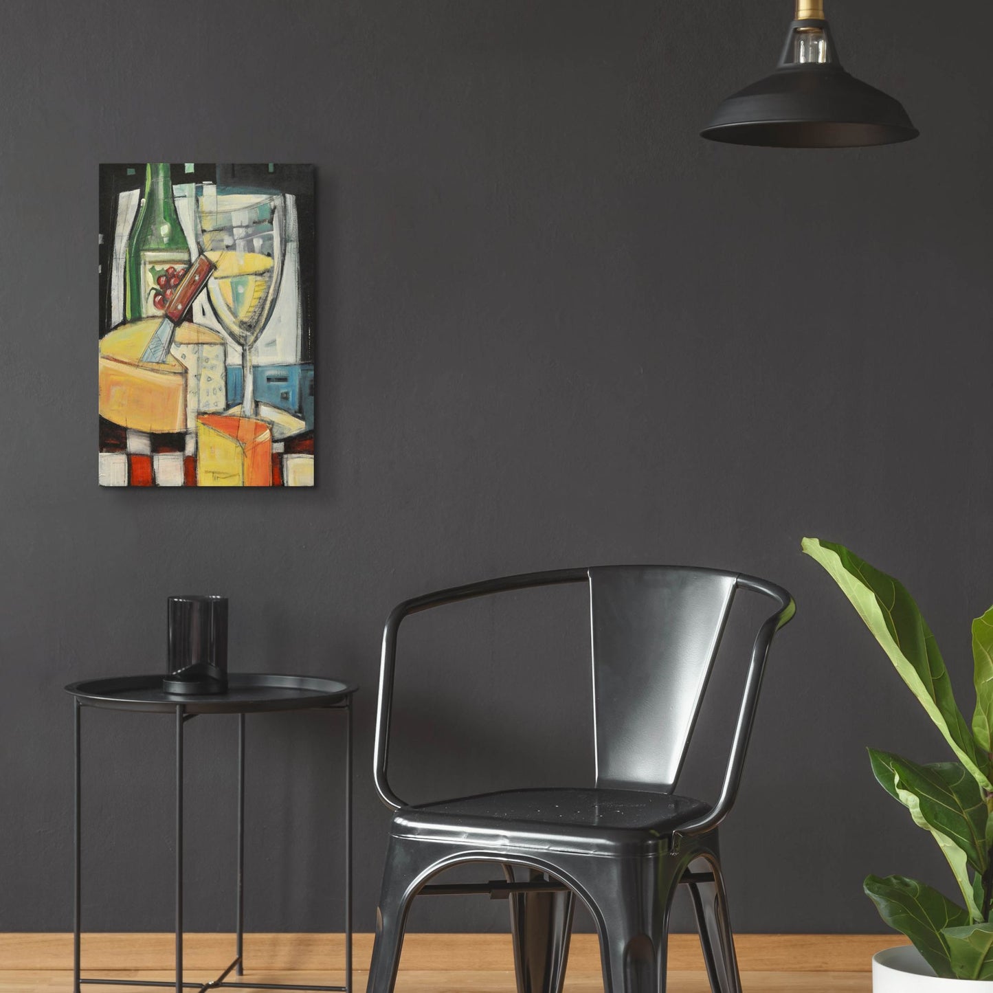 Epic Art 'White Wine And Cheese' by Tim Nyberg, Acrylic Glass Wall Art,16x24