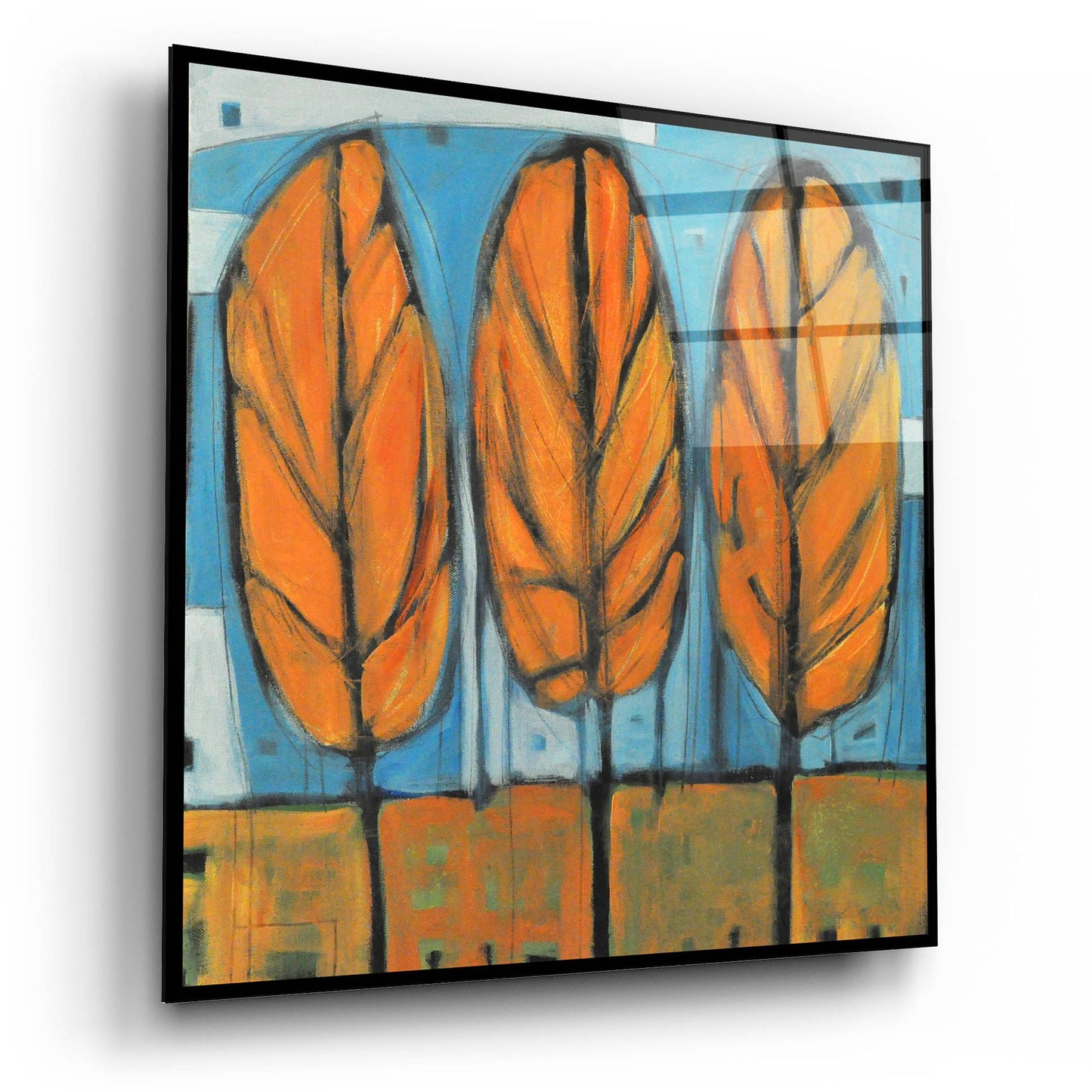 Epic Art 'Fall Trees' by Tim Nyberg, Acrylic Glass Wall Art,12x12