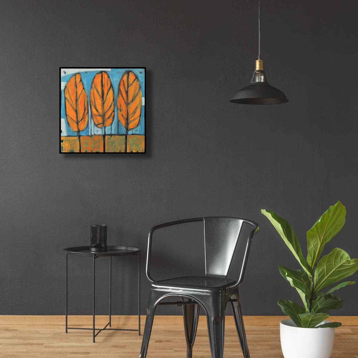 Epic Art 'Fall Trees' by Tim Nyberg, Acrylic Glass Wall Art,24x24