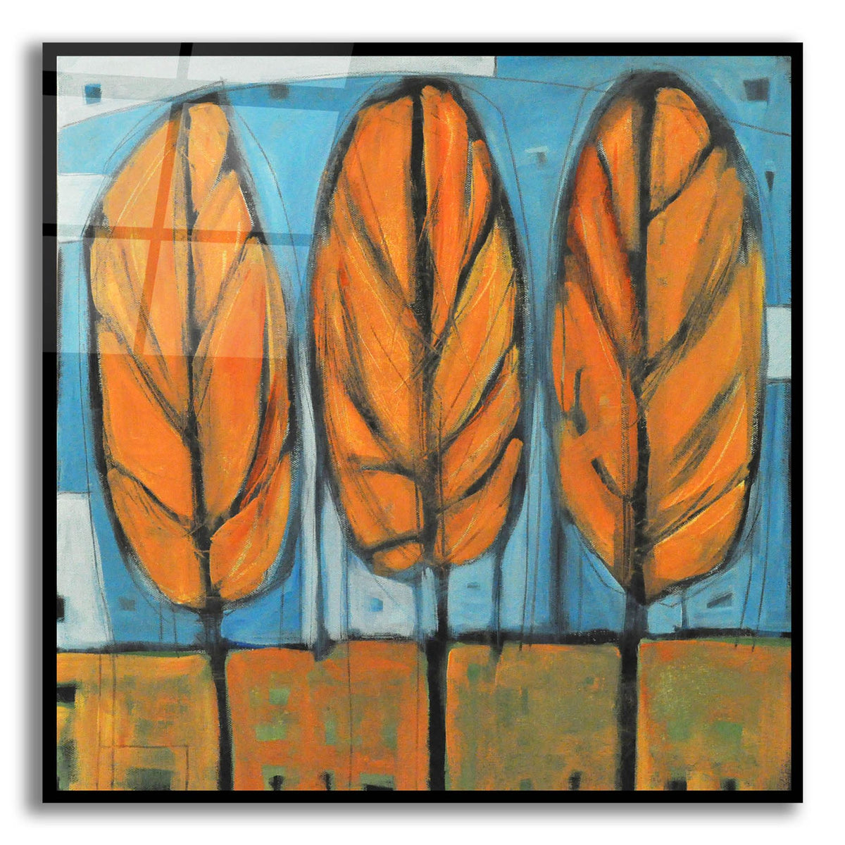 Epic Art 'Fall Trees' by Tim Nyberg, Acrylic Glass Wall Art