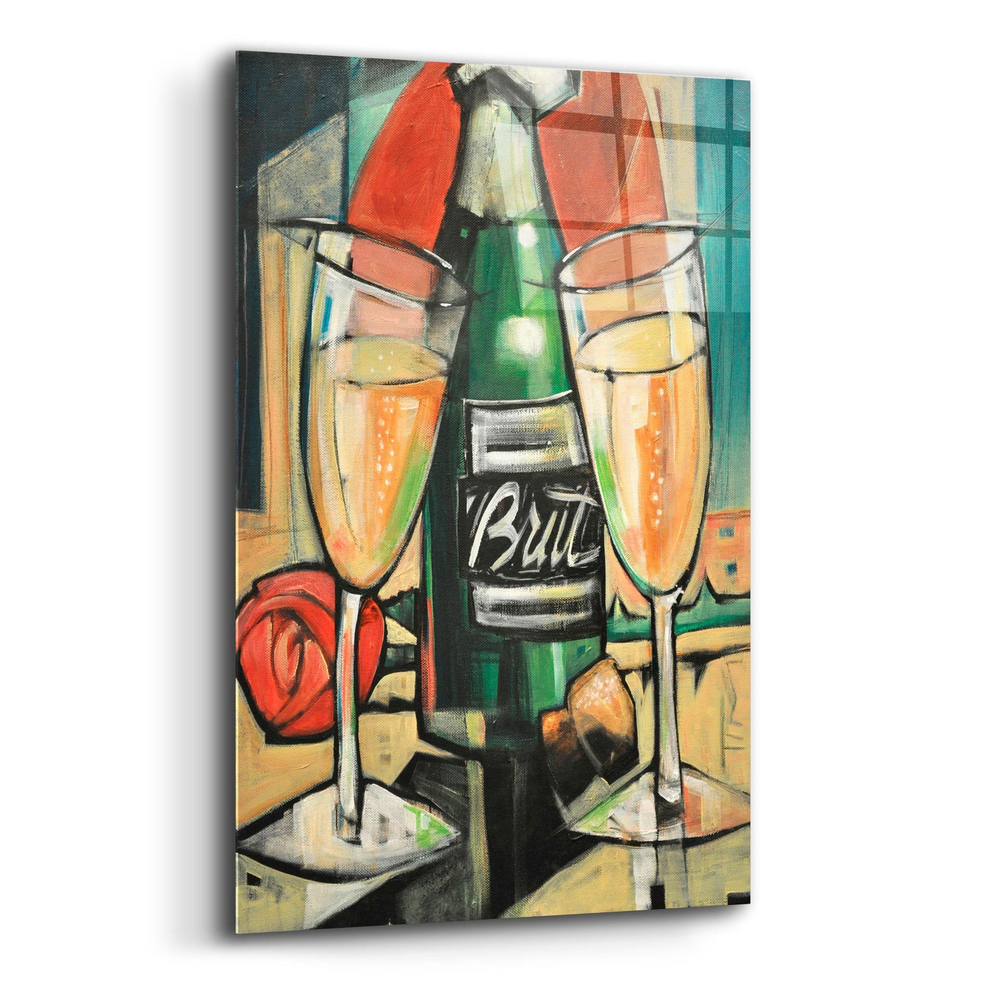 Epic Art 'Celebrate Bubbly' by Tim Nyberg, Acrylic Glass Wall Art,12x16