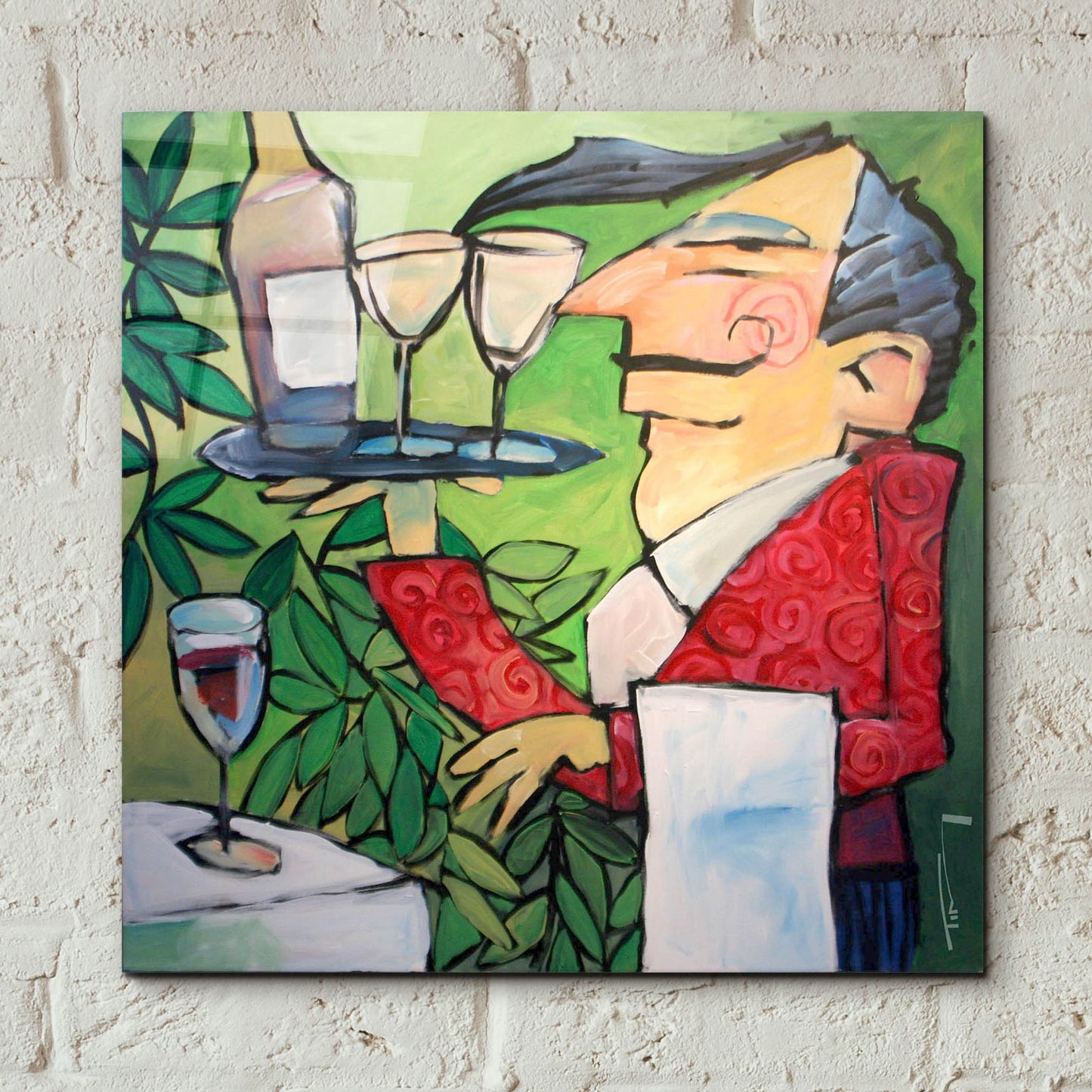 Epic Art 'The Wine Steward' by Tim Nyberg, Acrylic Glass Wall Art,12x12