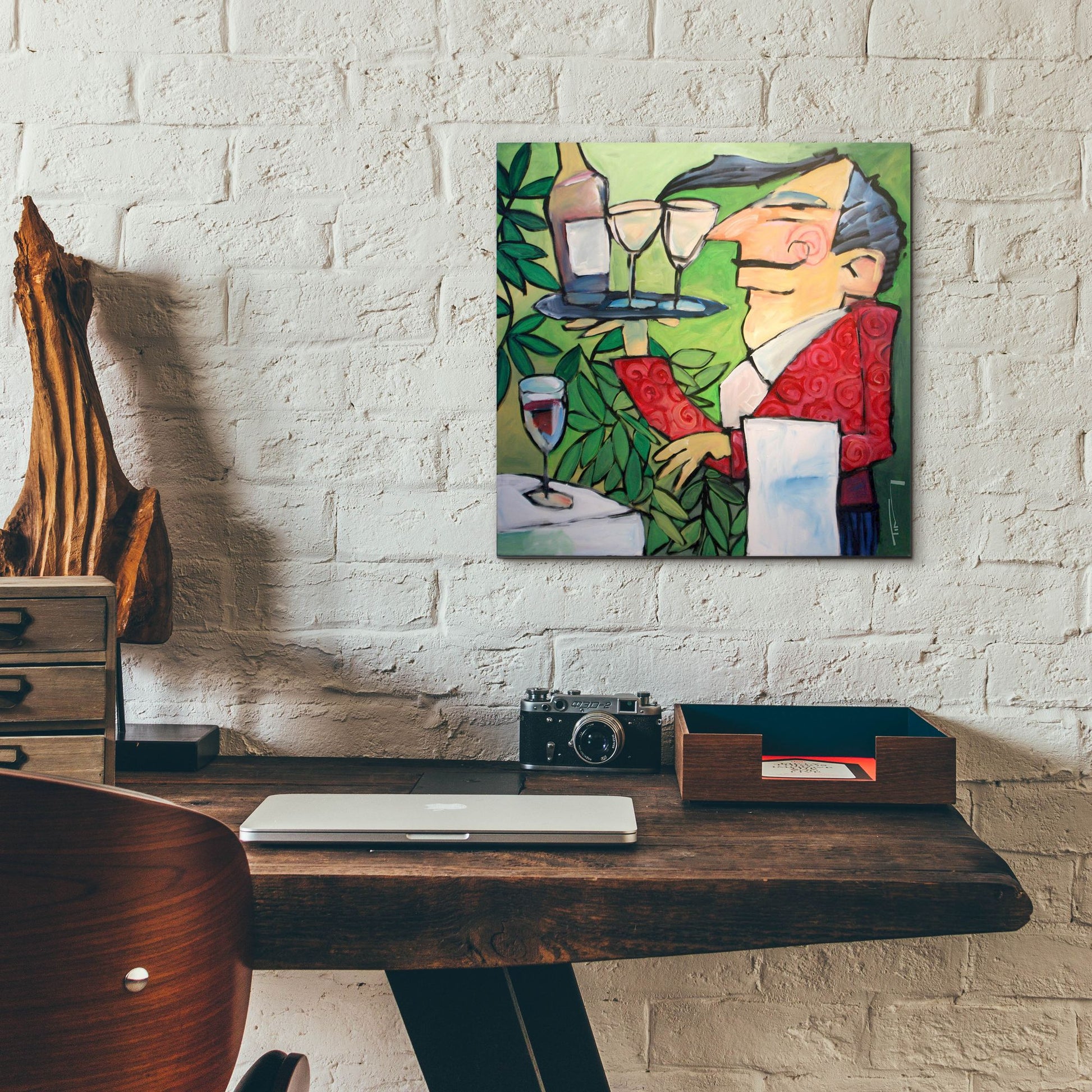 Epic Art 'The Wine Steward' by Tim Nyberg, Acrylic Glass Wall Art,12x12