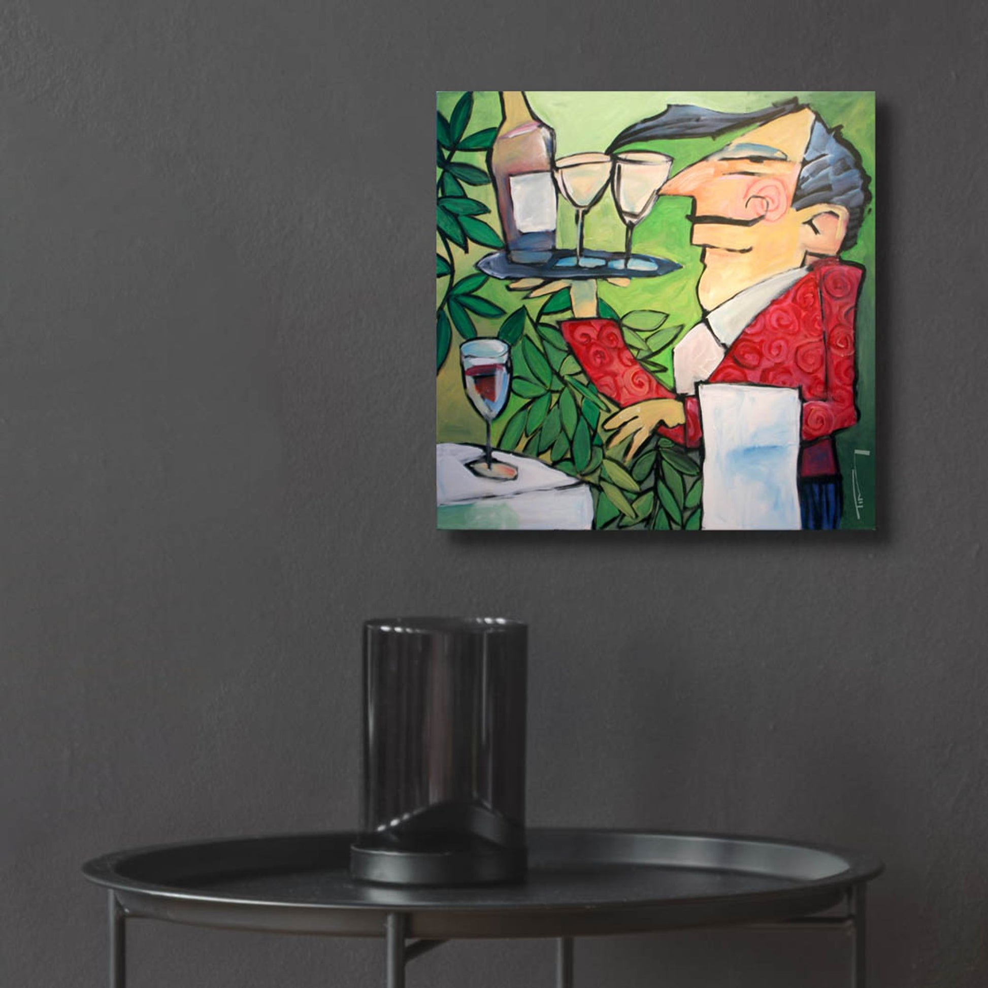 Epic Art 'The Wine Steward' by Tim Nyberg, Acrylic Glass Wall Art,12x12