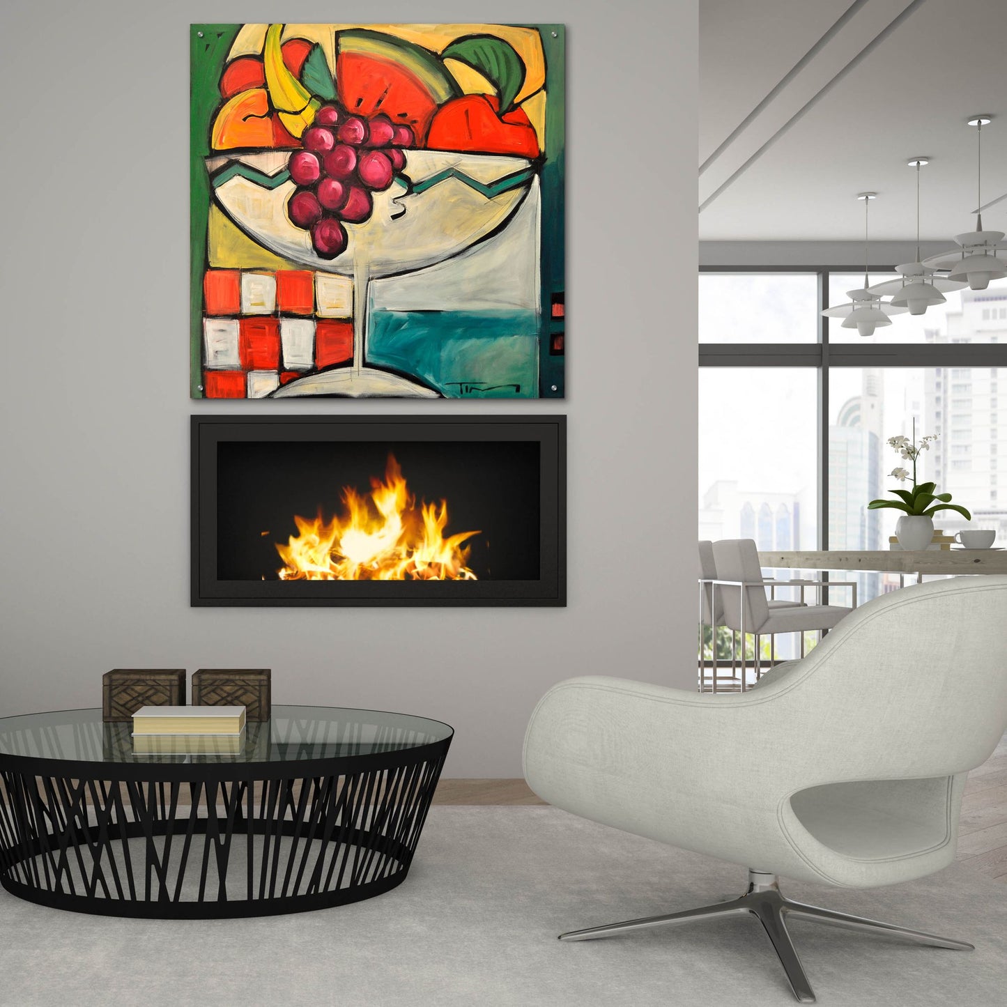 Epic Art 'Fruit Cocktail' by Tim Nyberg, Acrylic Glass Wall Art,36x36