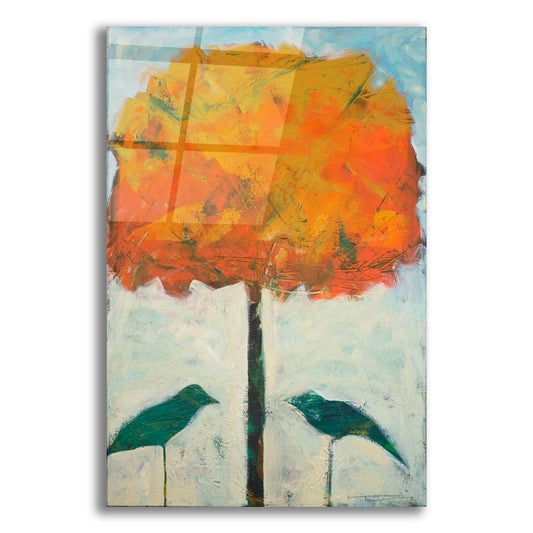 Epic Art 'Birds And Maple' by Tim Nyberg, Acrylic Glass Wall Art