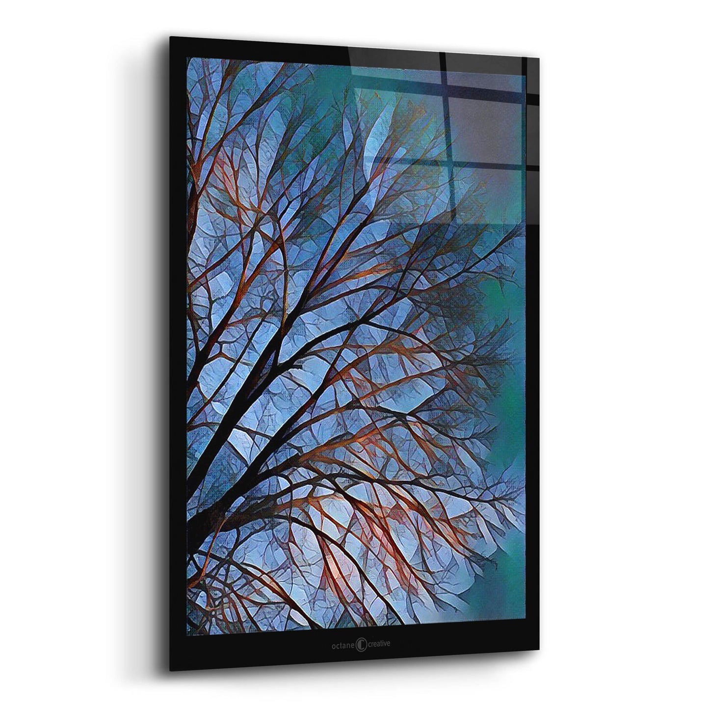 Epic Art 'Early Evening Tree' by Tim Nyberg, Acrylic Glass Wall Art,12x16