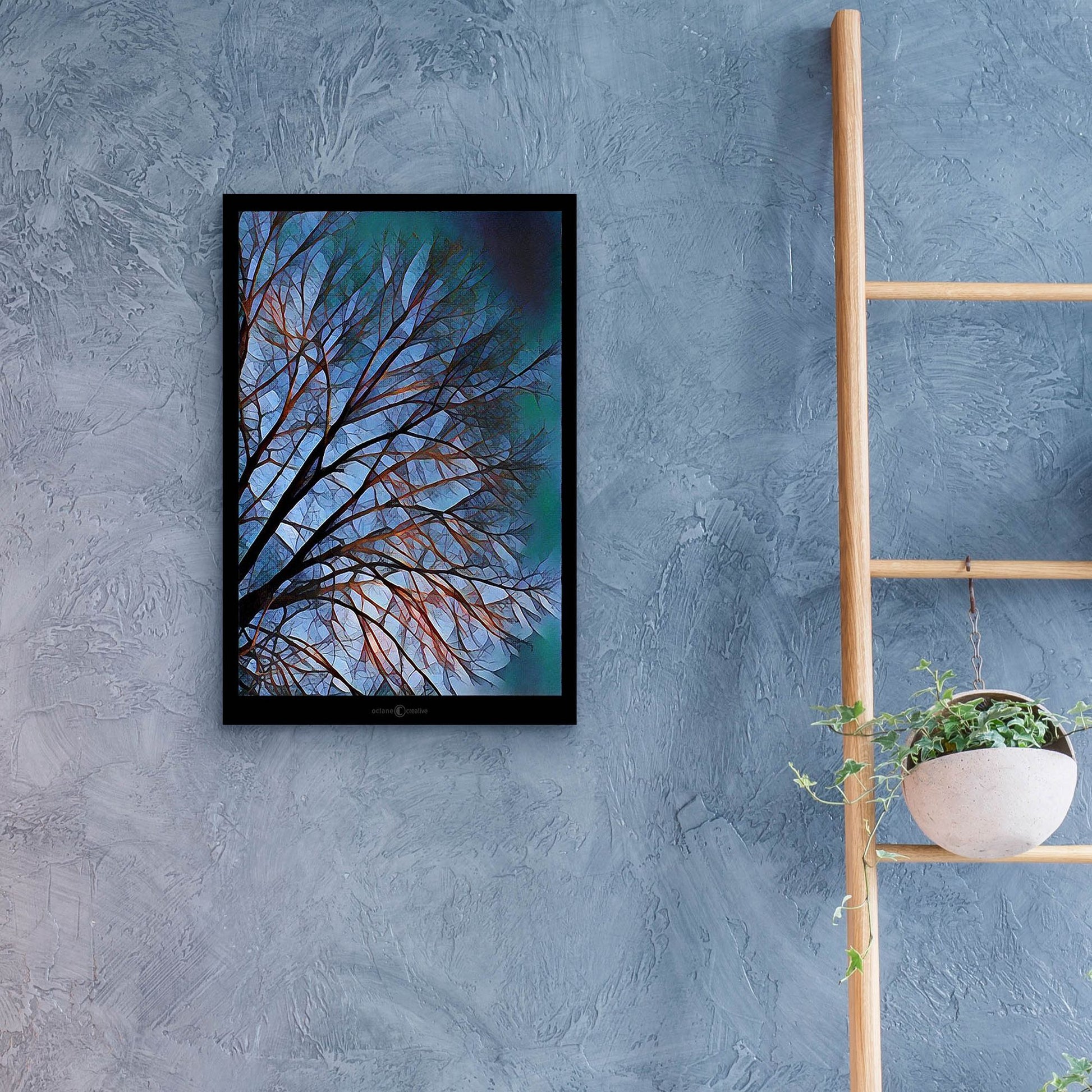 Epic Art 'Early Evening Tree' by Tim Nyberg, Acrylic Glass Wall Art,16x24