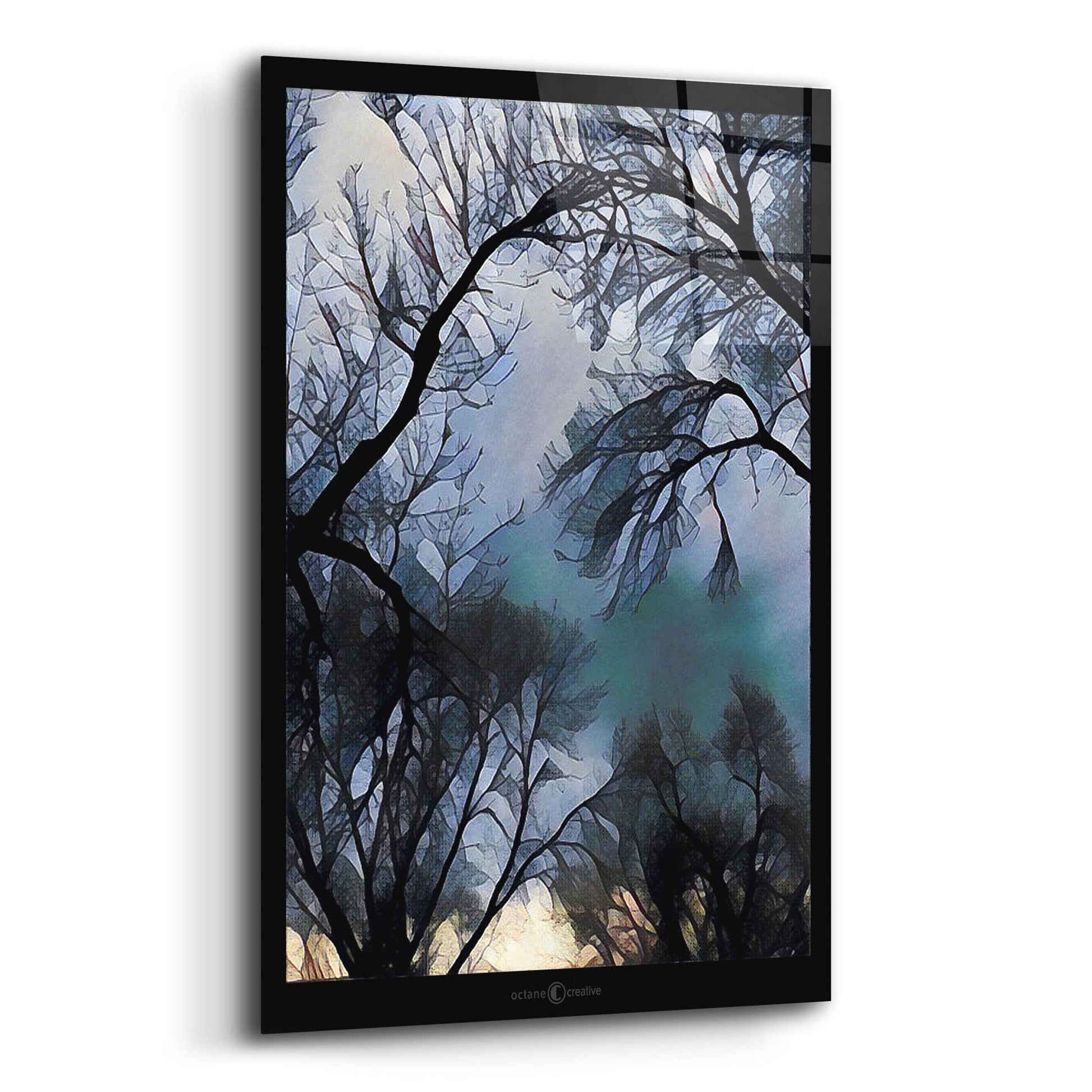 Epic Art 'End Of Day Winter Trees' by Tim Nyberg, Acrylic Glass Wall Art,12x16