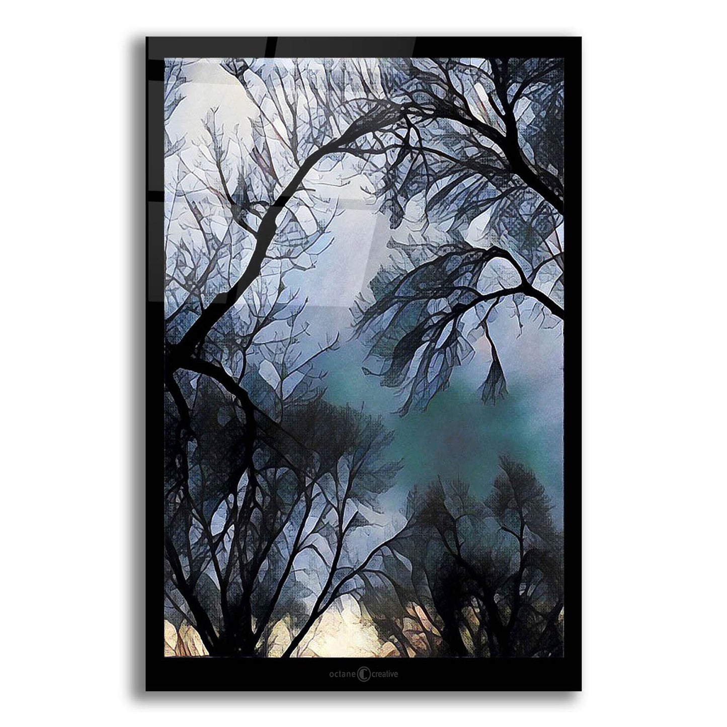 Epic Art 'End Of Day Winter Trees' by Tim Nyberg, Acrylic Glass Wall Art