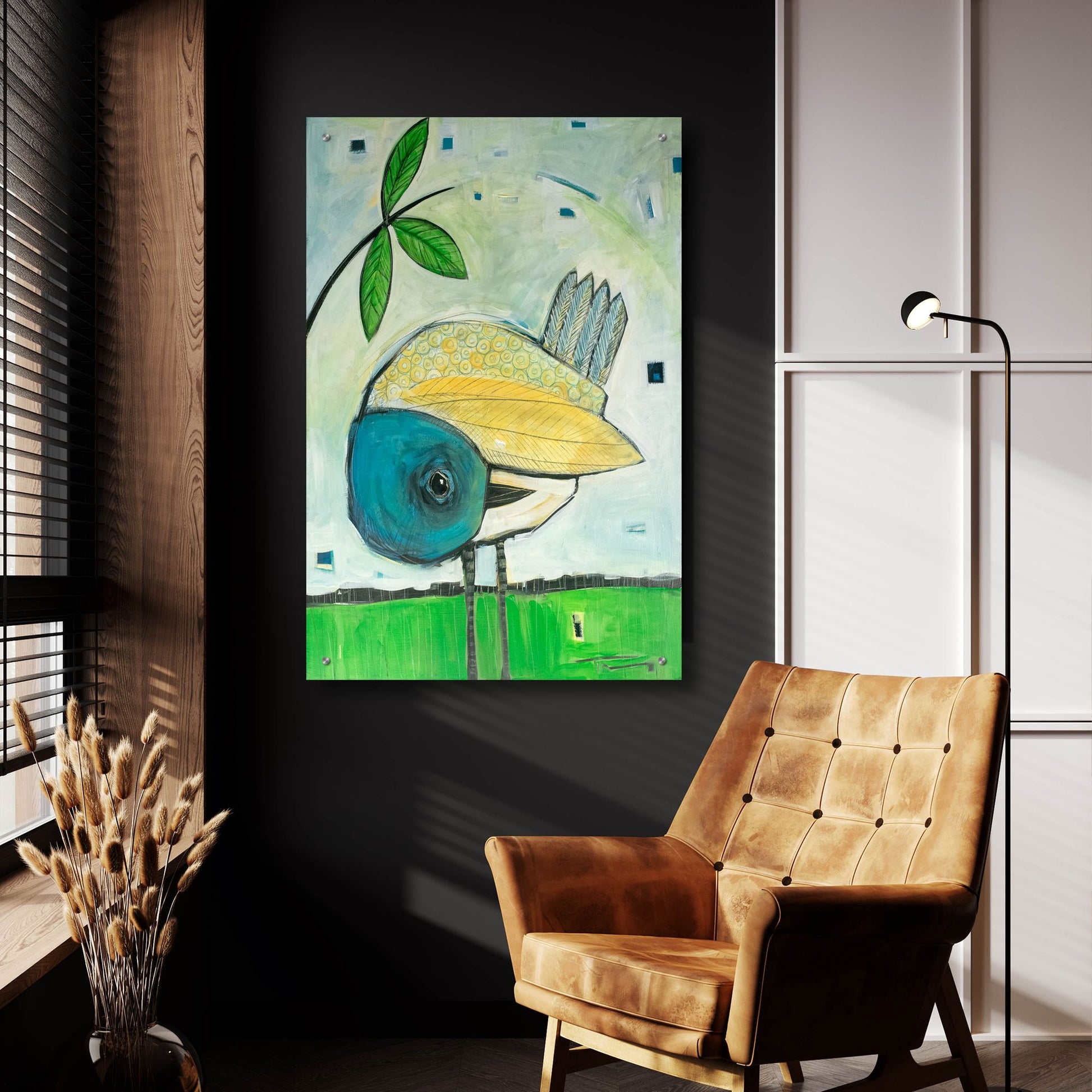 Epic Art 'Preening' by Tim Nyberg, Acrylic Glass Wall Art,24x36