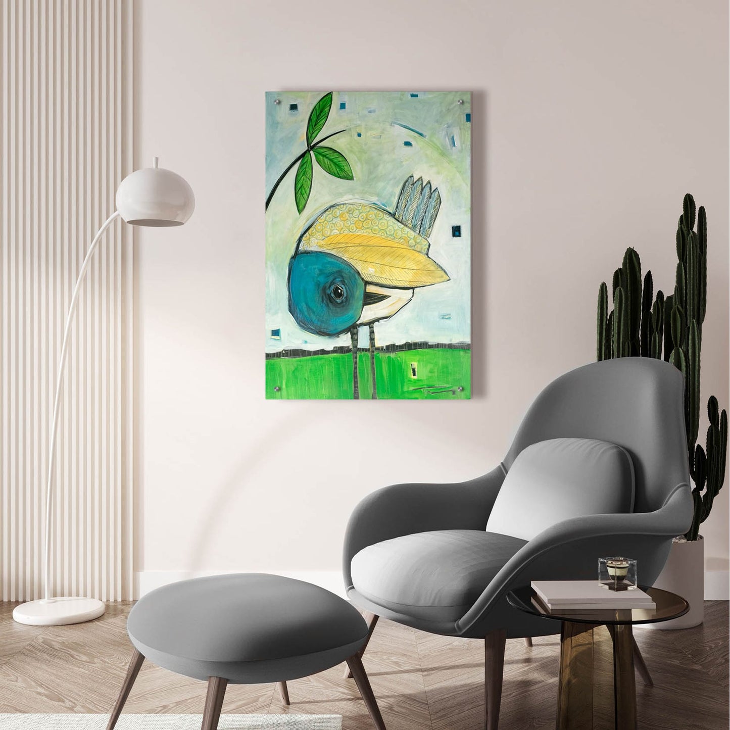 Epic Art 'Preening' by Tim Nyberg, Acrylic Glass Wall Art,24x36