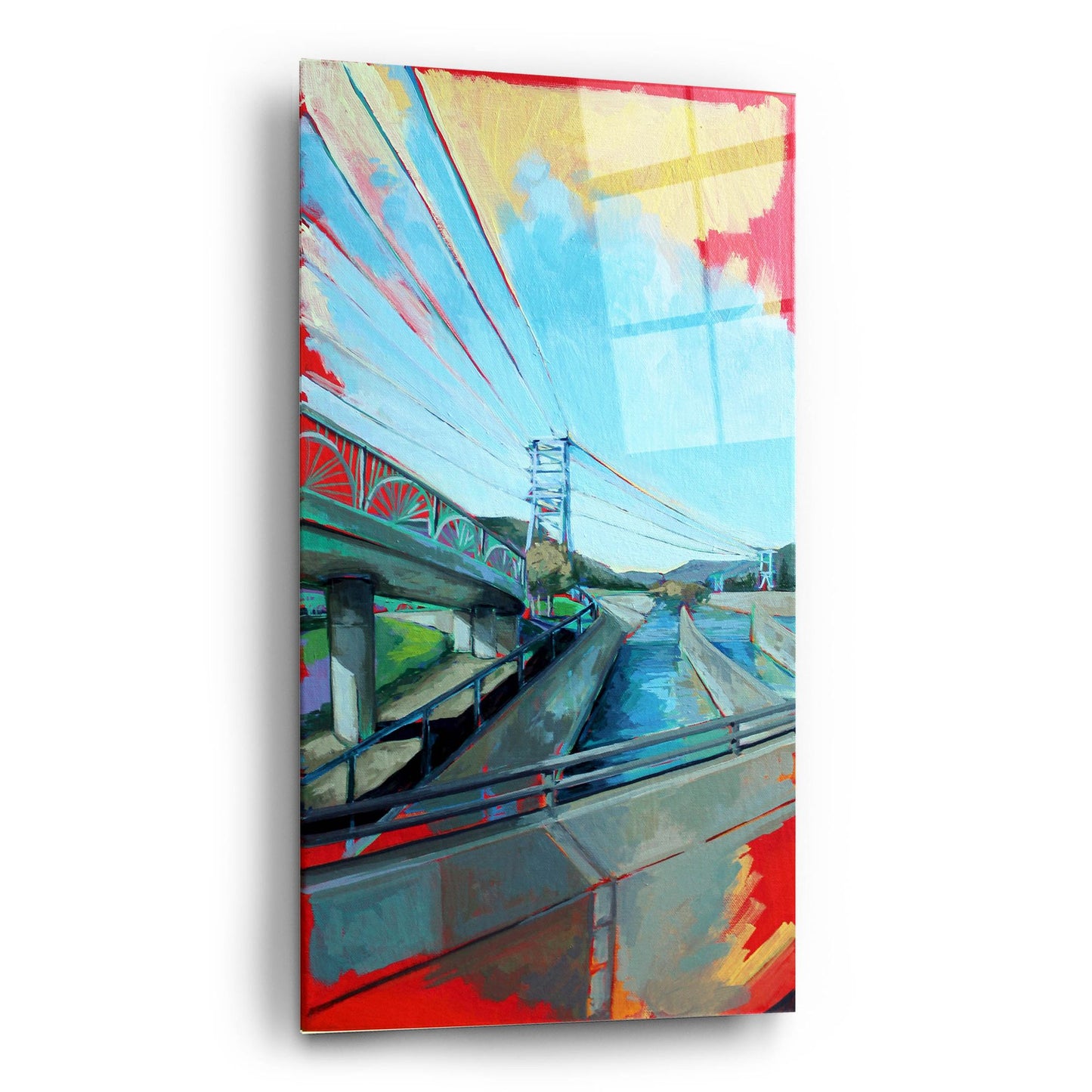 Epic Art 'Aqueduct near Glendale' by Victoria Macmillan, Acrylic Glass Wall Art,12x24