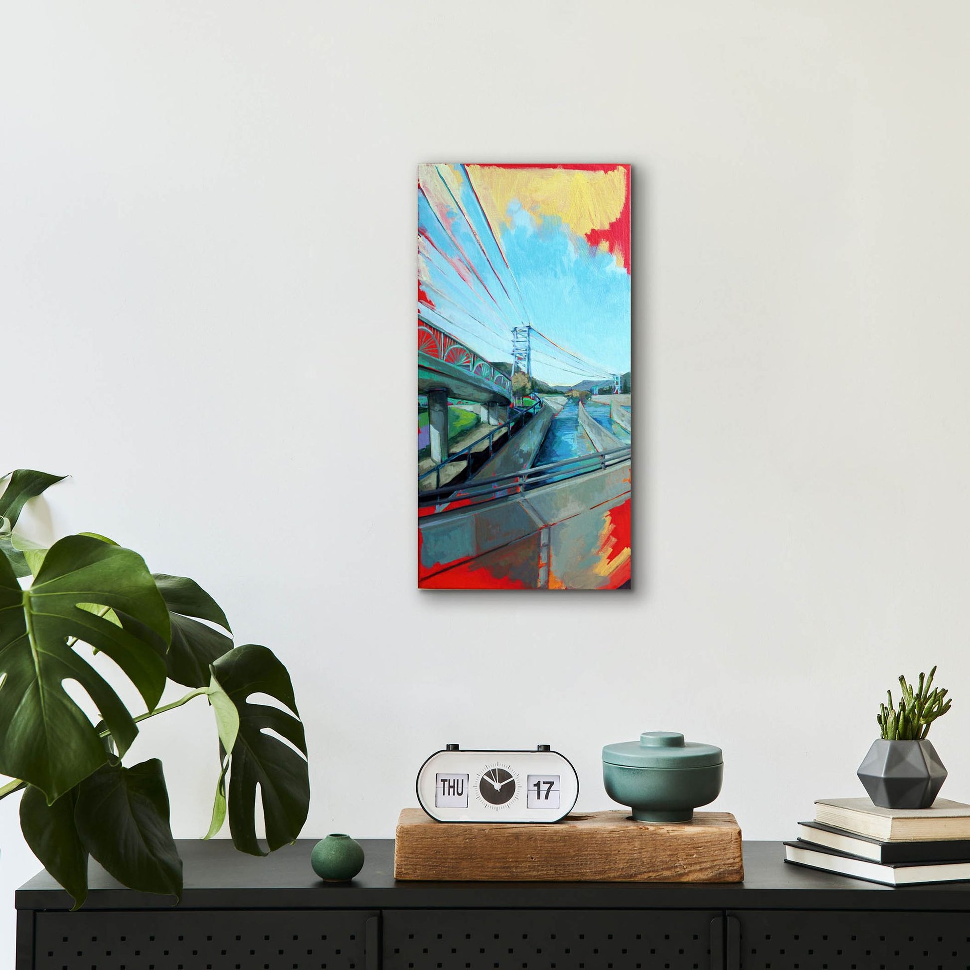 Epic Art 'Aqueduct near Glendale' by Victoria Macmillan, Acrylic Glass Wall Art,12x24