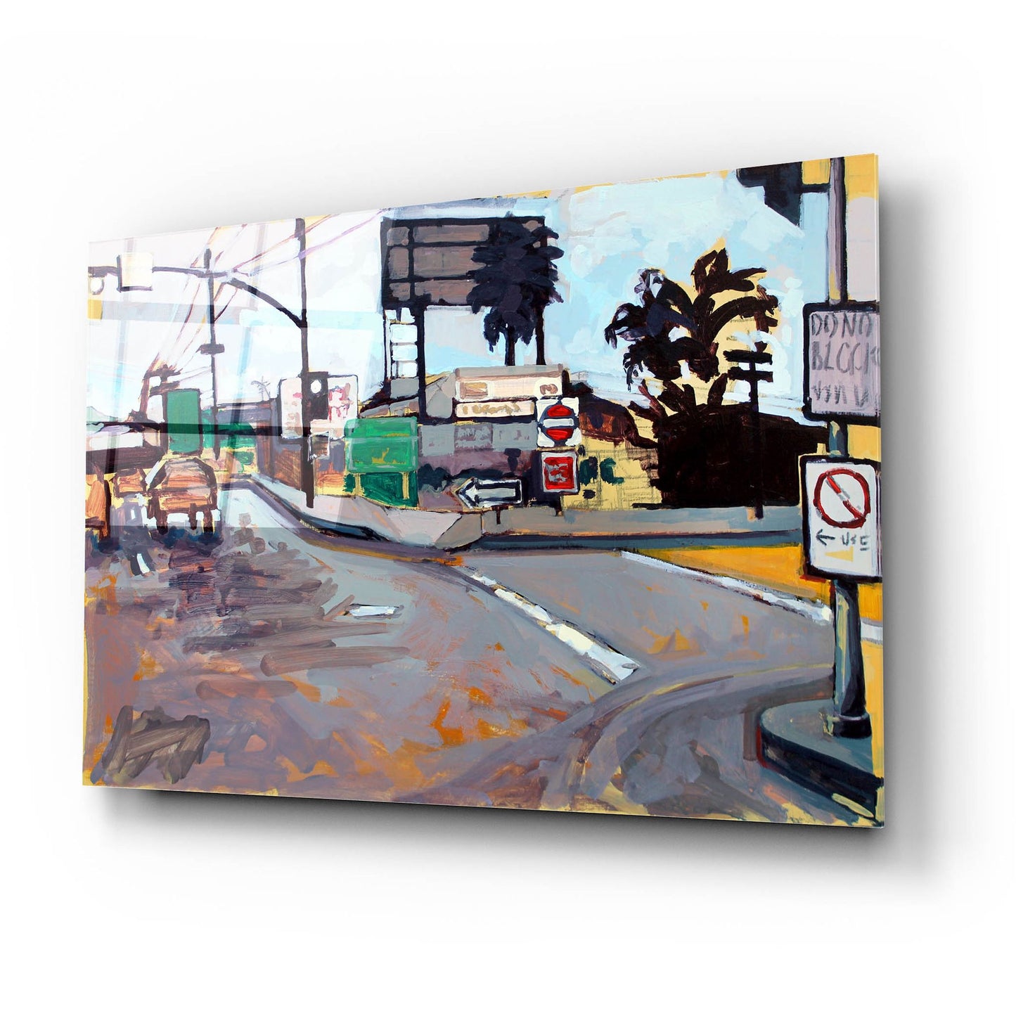 Epic Art 'East Los Angeles Intersection' by Victoria Macmillan, Acrylic Glass Wall Art,24x16