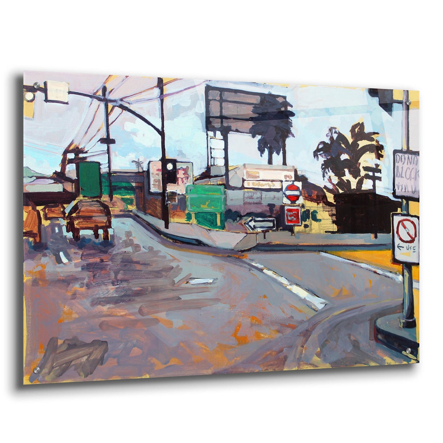 Epic Art 'East Los Angeles Intersection' by Victoria Macmillan, Acrylic Glass Wall Art,36x24