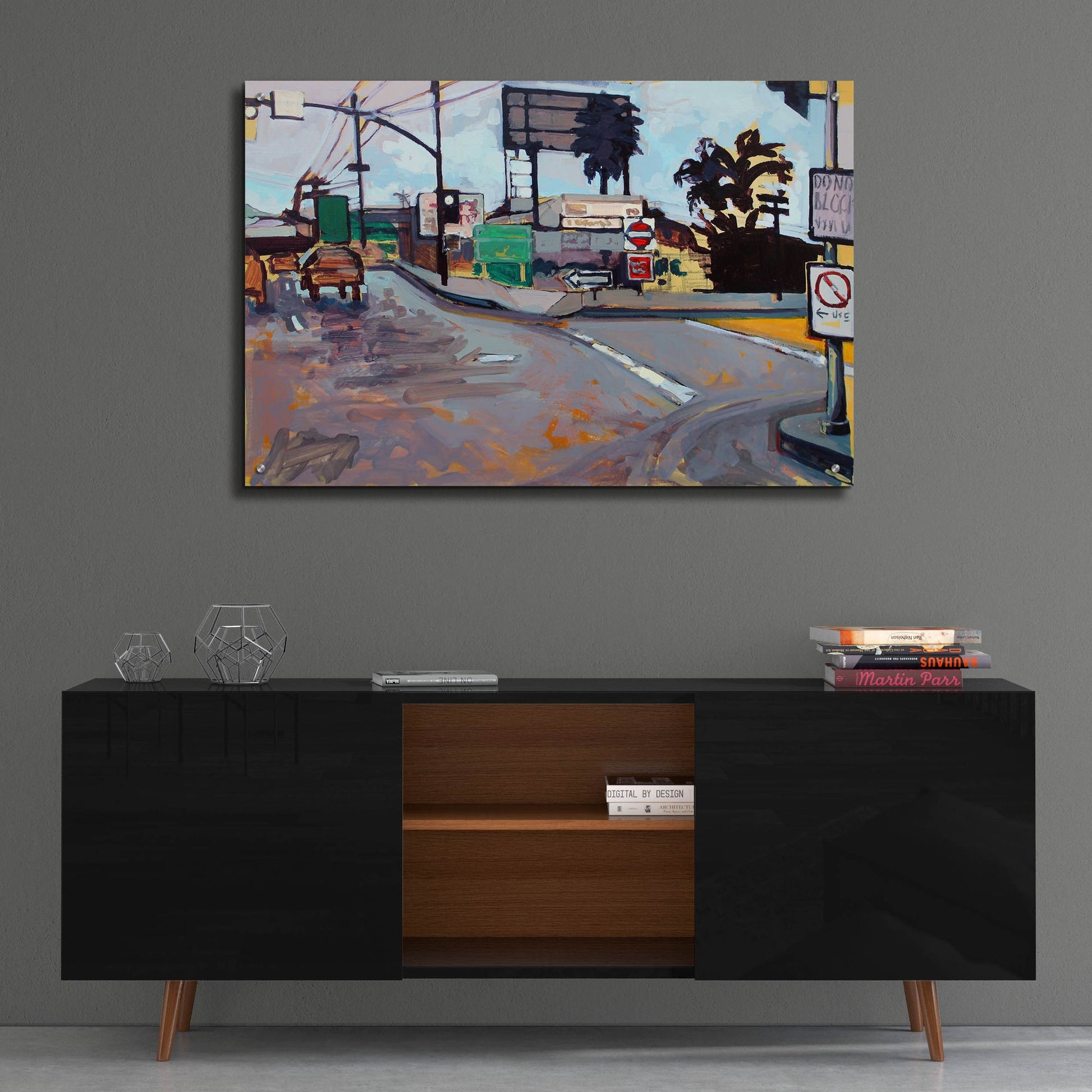 Epic Art 'East Los Angeles Intersection' by Victoria Macmillan, Acrylic Glass Wall Art,36x24