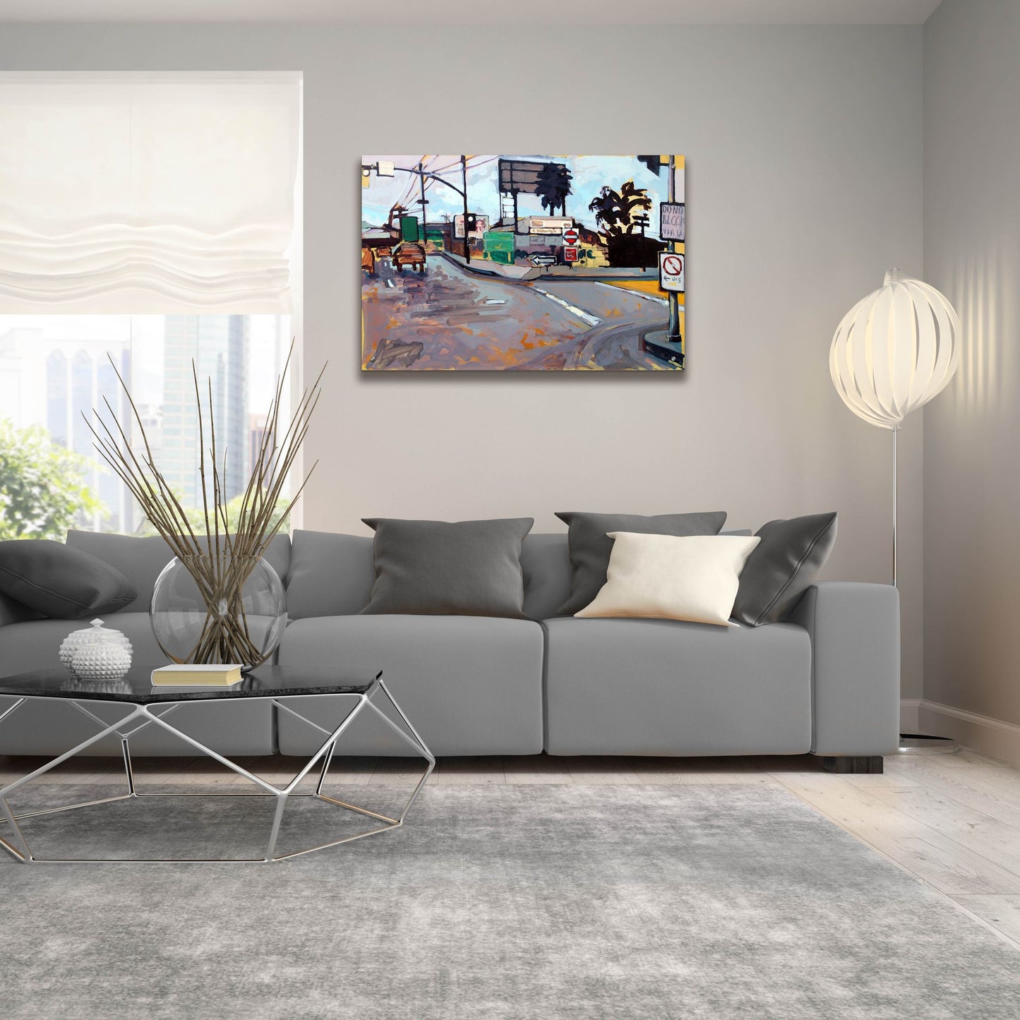 Epic Art 'East Los Angeles Intersection' by Victoria Macmillan, Acrylic Glass Wall Art,36x24