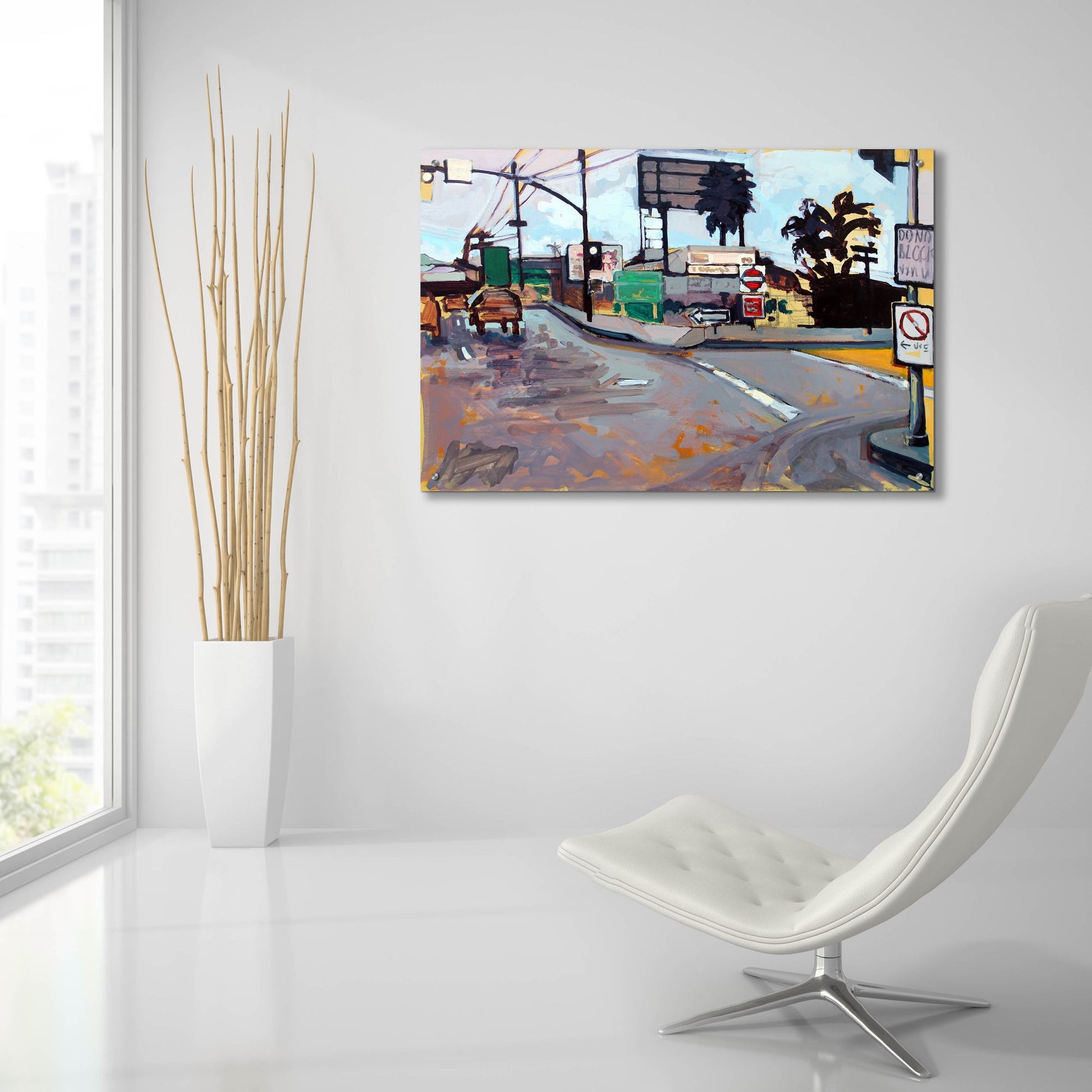 Epic Art 'East Los Angeles Intersection' by Victoria Macmillan, Acrylic Glass Wall Art,36x24