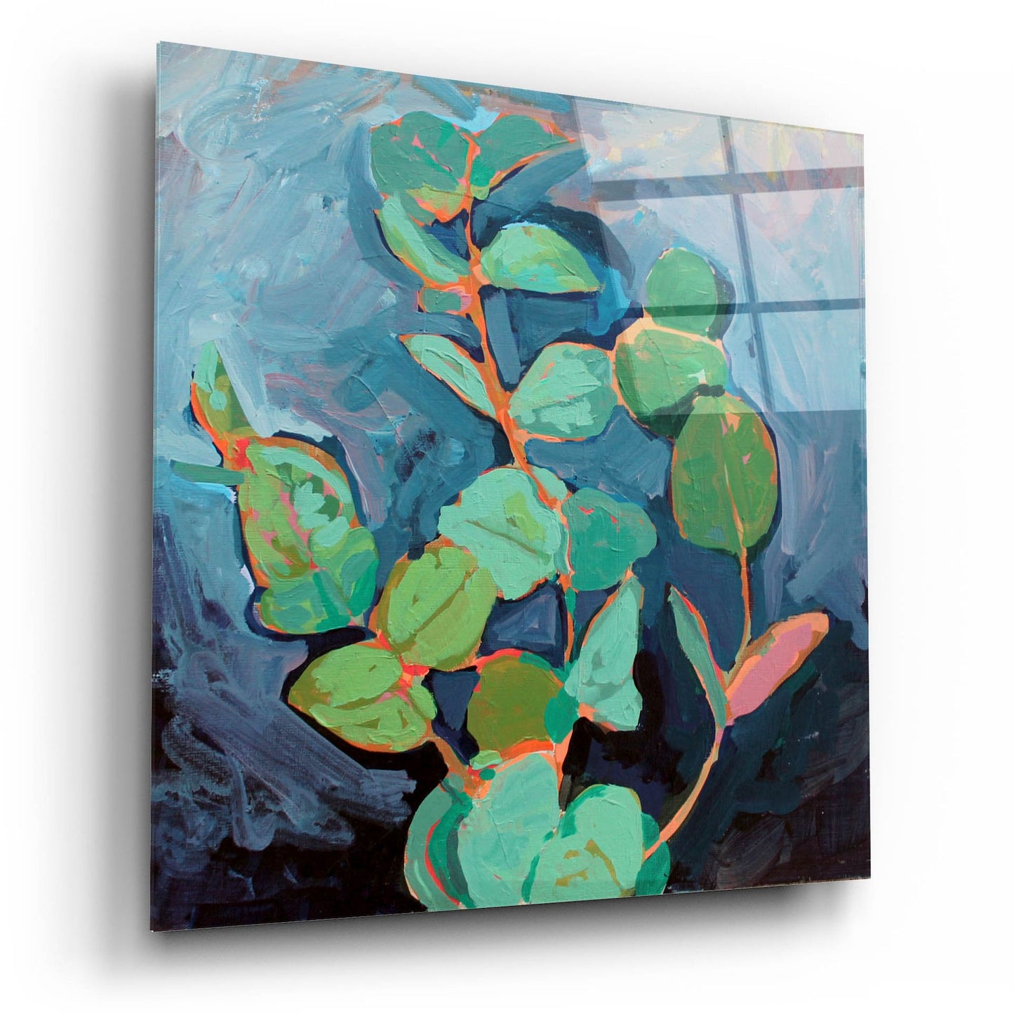 Epic Art 'Eucalyptus at Dusk' by Victoria Macmillan, Acrylic Glass Wall Art,12x12