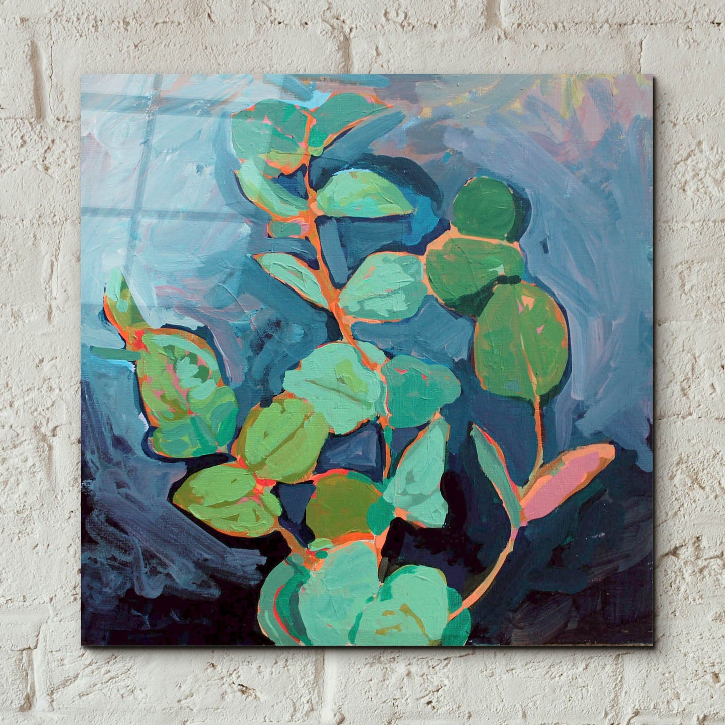 Epic Art 'Eucalyptus at Dusk' by Victoria Macmillan, Acrylic Glass Wall Art,12x12