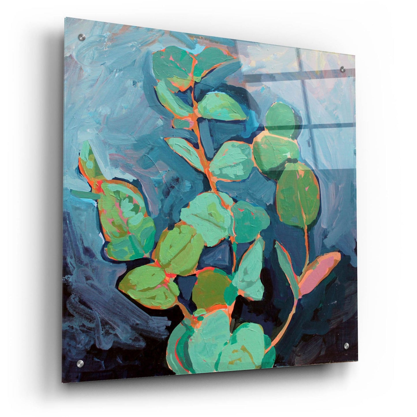 Epic Art 'Eucalyptus at Dusk' by Victoria Macmillan, Acrylic Glass Wall Art,24x24