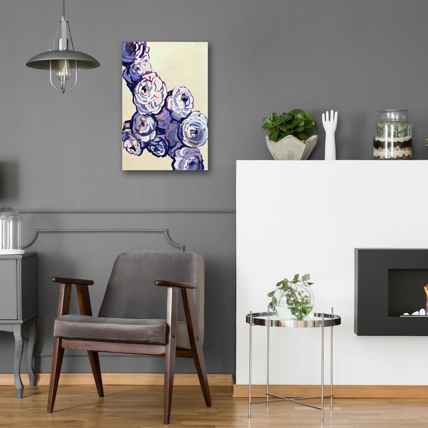 Epic Art 'Lavender Bouquet' by Victoria Macmillan, Acrylic Glass Wall Art,16x24