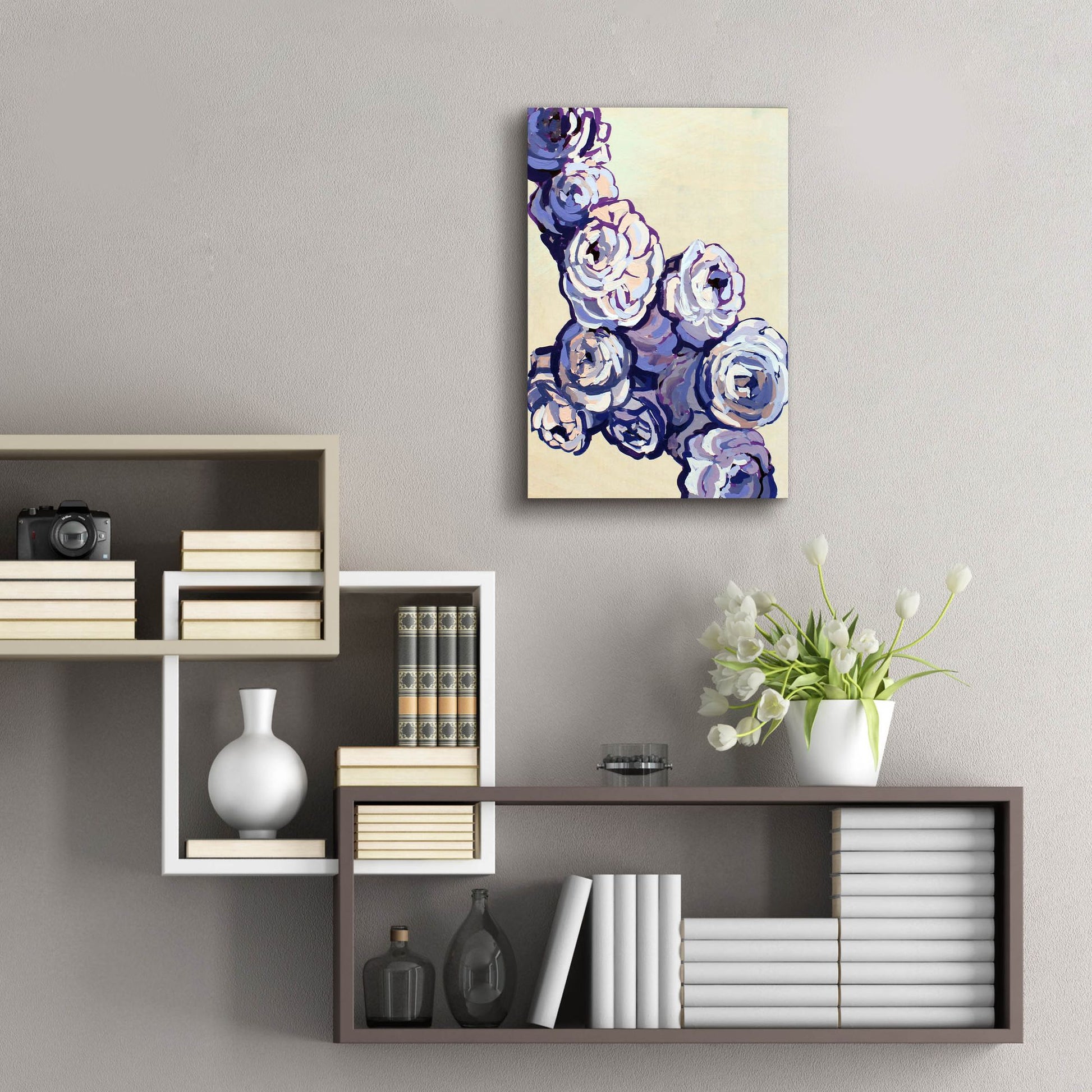 Epic Art 'Lavender Bouquet' by Victoria Macmillan, Acrylic Glass Wall Art,16x24