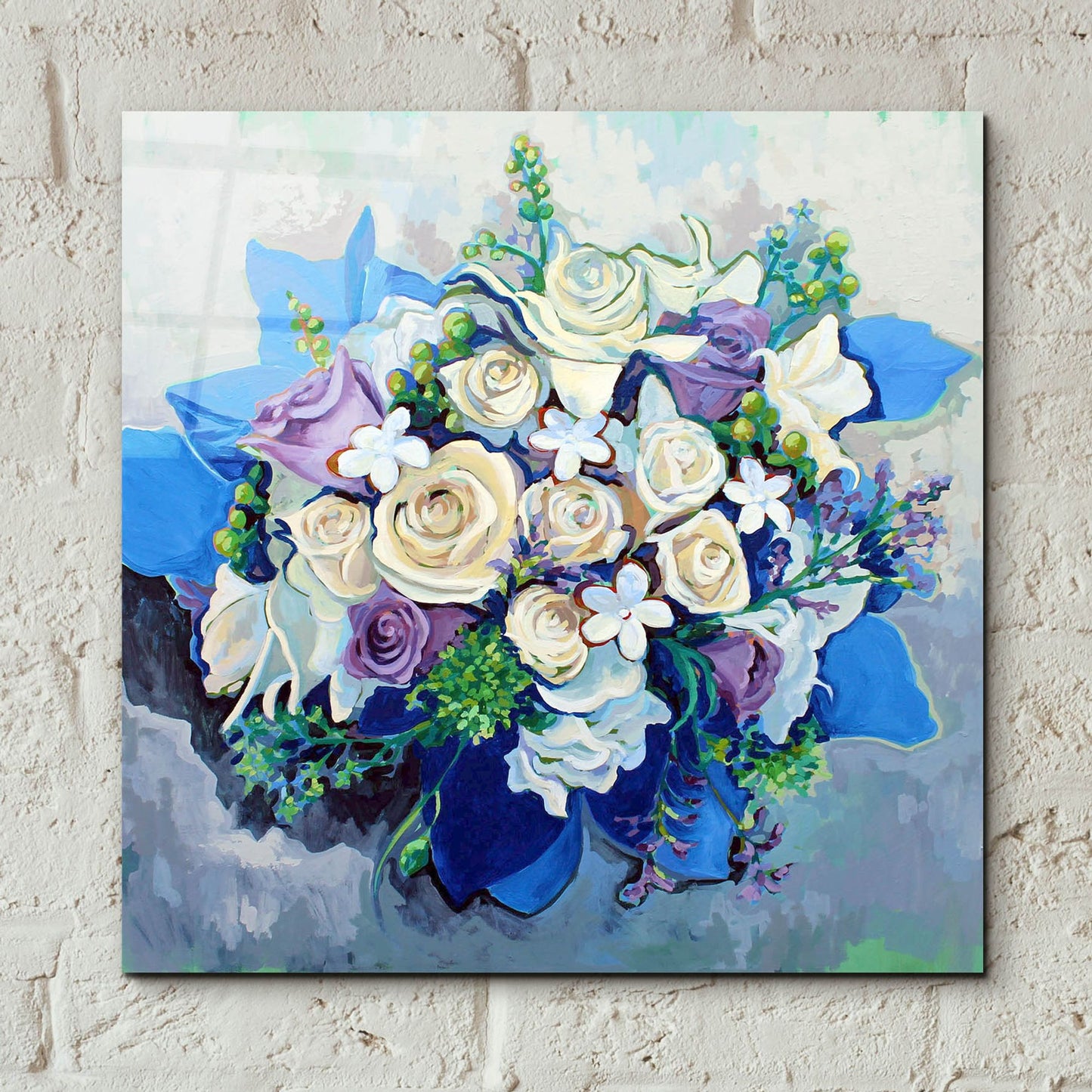 Epic Art 'Winter Bouquet' by Victoria Macmillan, Acrylic Glass Wall Art,12x12