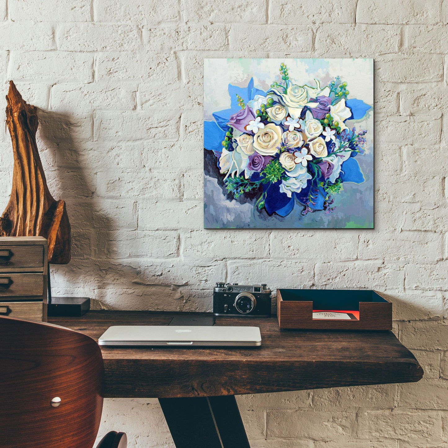 Epic Art 'Winter Bouquet' by Victoria Macmillan, Acrylic Glass Wall Art,12x12