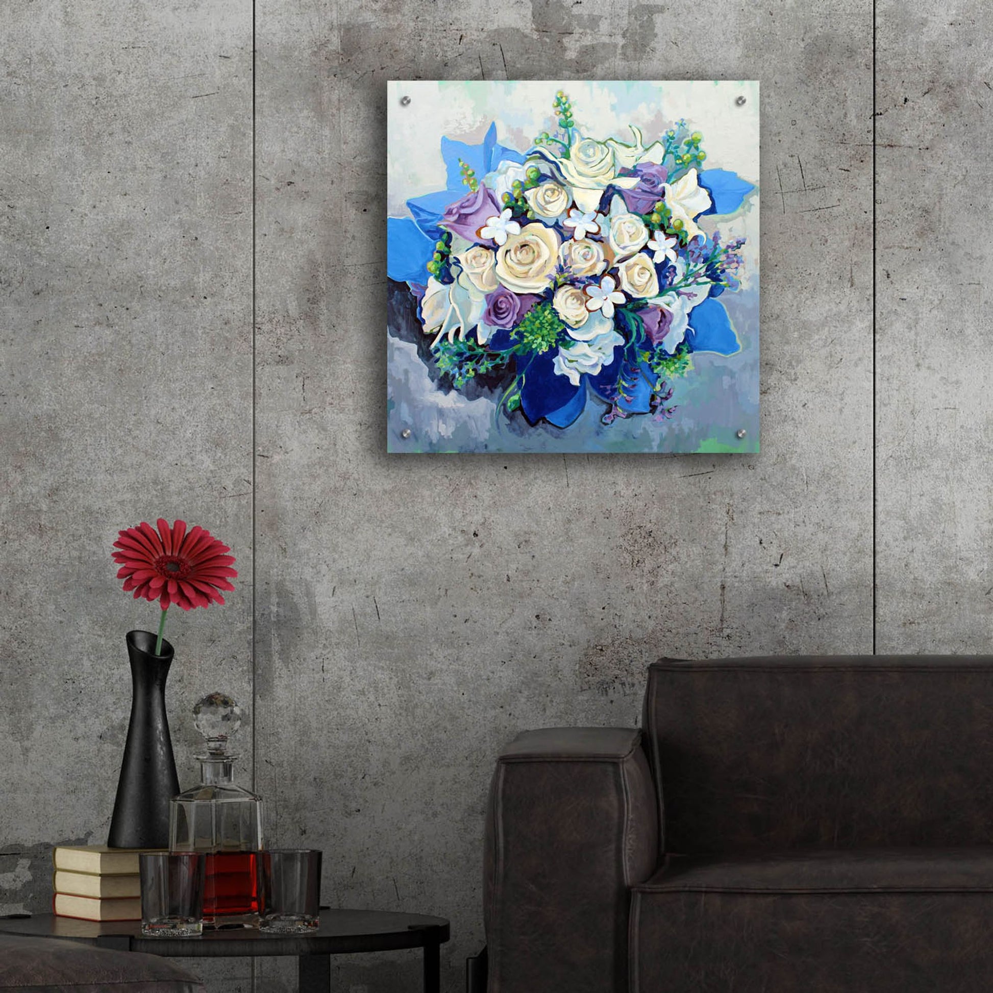 Epic Art 'Winter Bouquet' by Victoria Macmillan, Acrylic Glass Wall Art,24x24