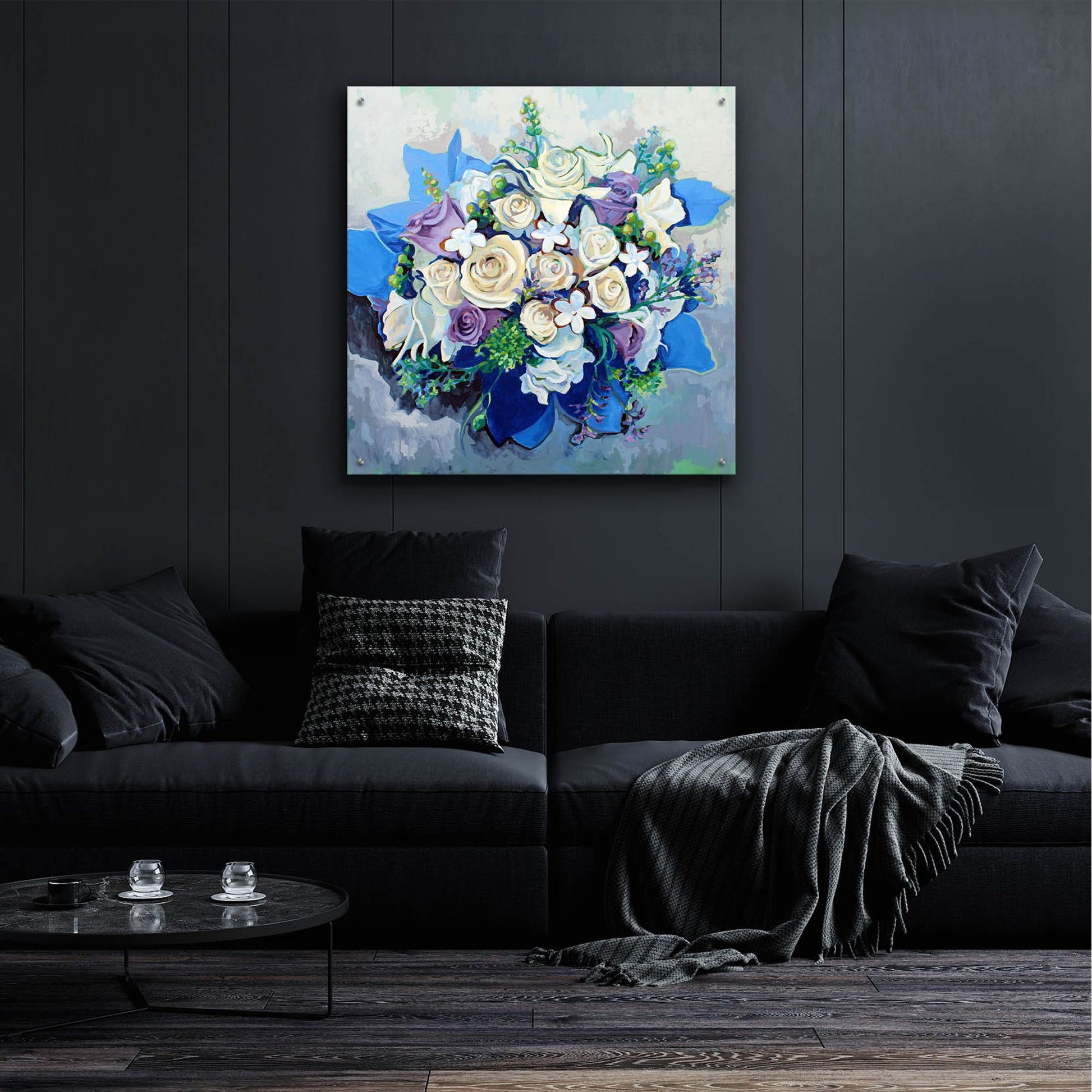 Epic Art 'Winter Bouquet' by Victoria Macmillan, Acrylic Glass Wall Art,36x36