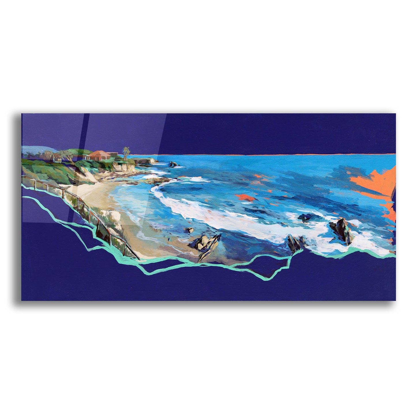 Epic Art 'California Coast' by Victoria Macmillan, Acrylic Glass Wall Art