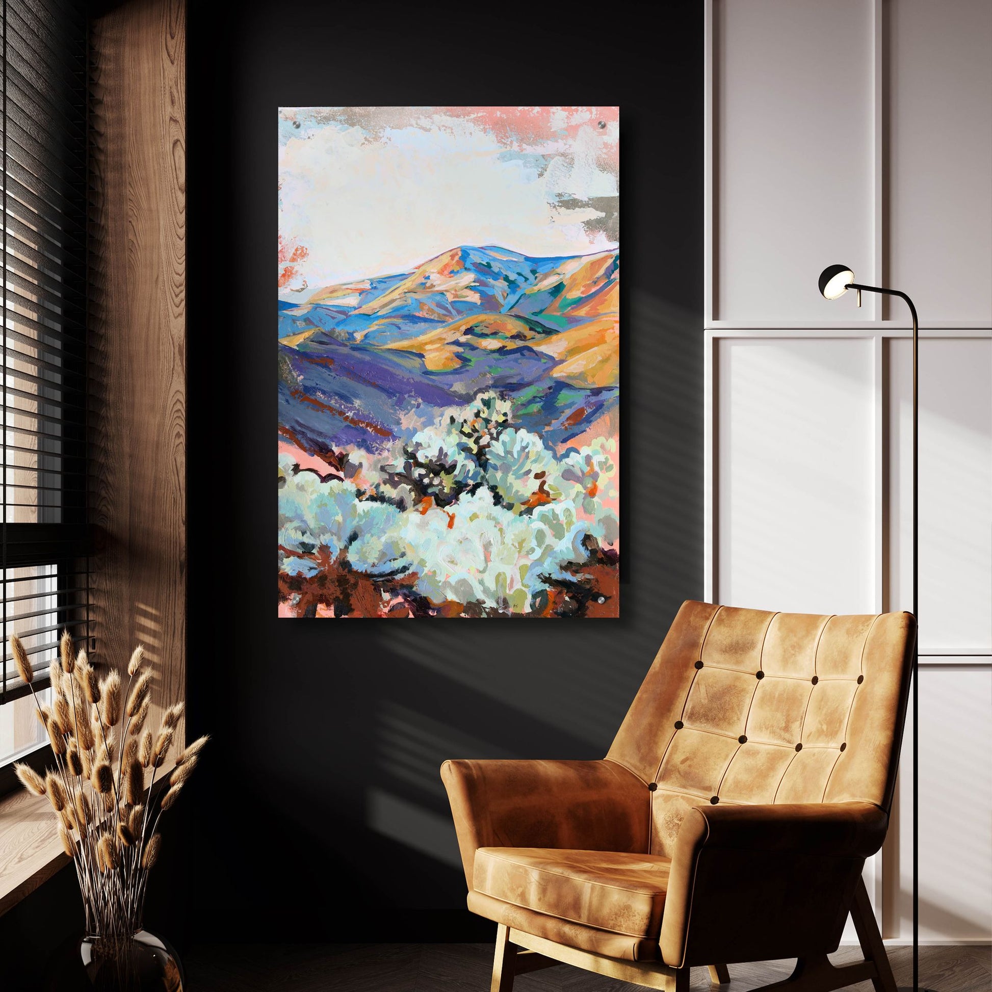 Epic Art 'Desert Cholla at Sunset' by Victoria Macmillan, Acrylic Glass Wall Art,24x36