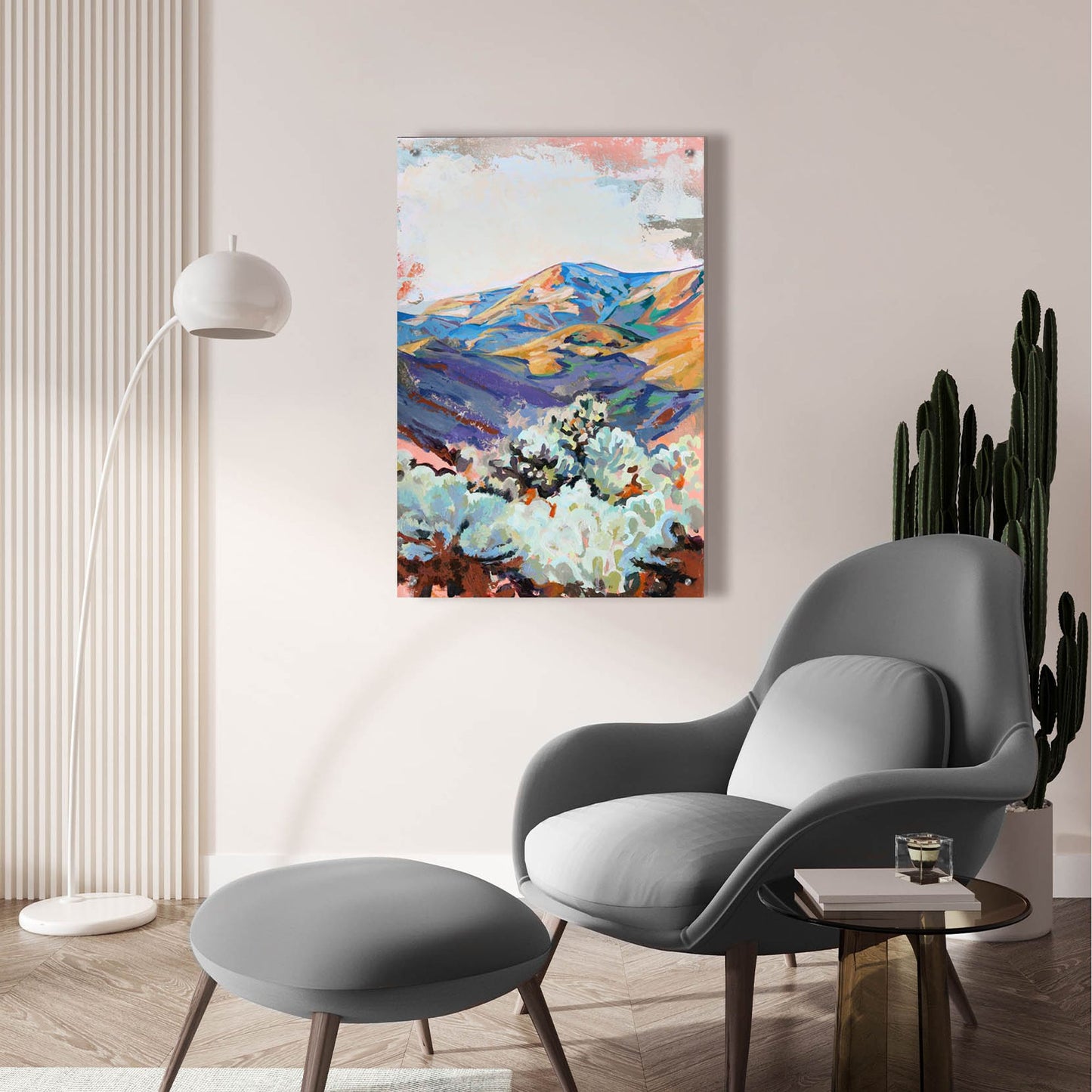 Epic Art 'Desert Cholla at Sunset' by Victoria Macmillan, Acrylic Glass Wall Art,24x36