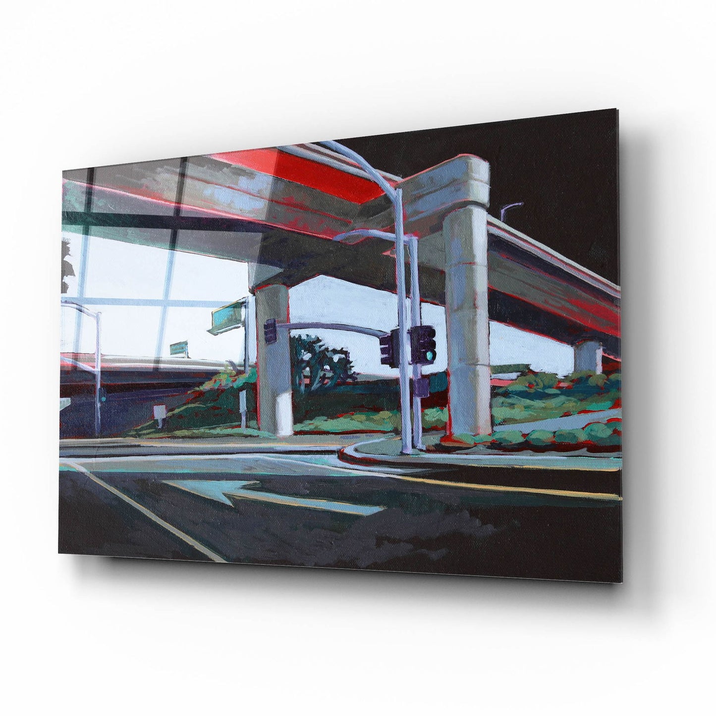 Epic Art 'Driving in Orange County' by Victoria Macmillan, Acrylic Glass Wall Art,16x12