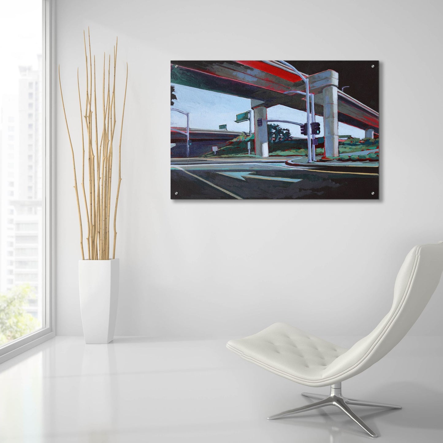 Epic Art 'Driving in Orange County' by Victoria Macmillan, Acrylic Glass Wall Art,36x24